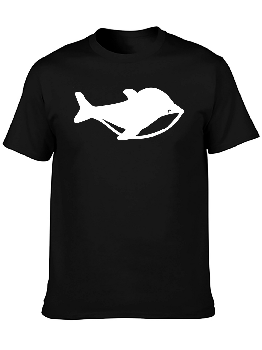 Camiseta Negra con Diseño de Ballena Blanca