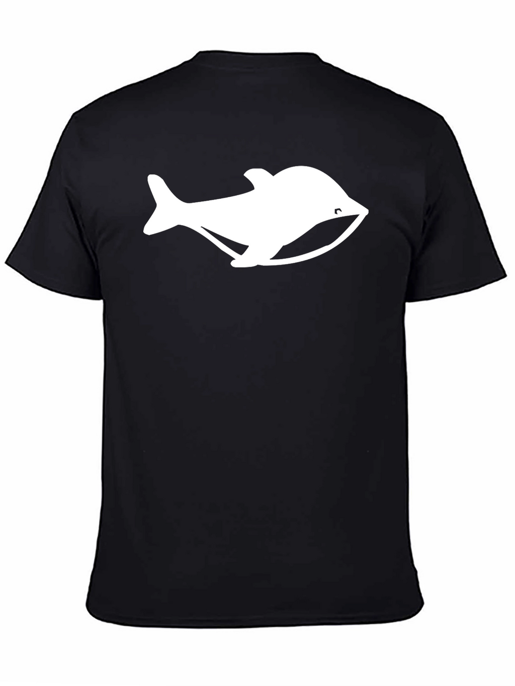 Camiseta Negra con Diseño de Ballena Blanca