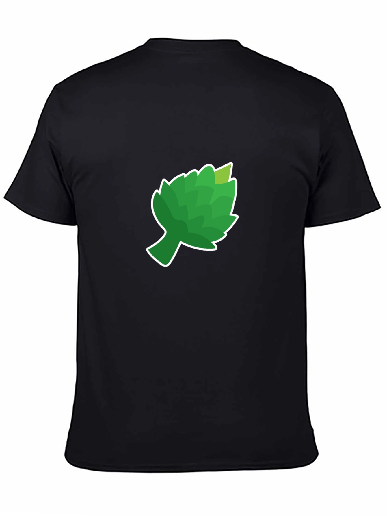 Camiseta Negra con Diseño de Alcachofa