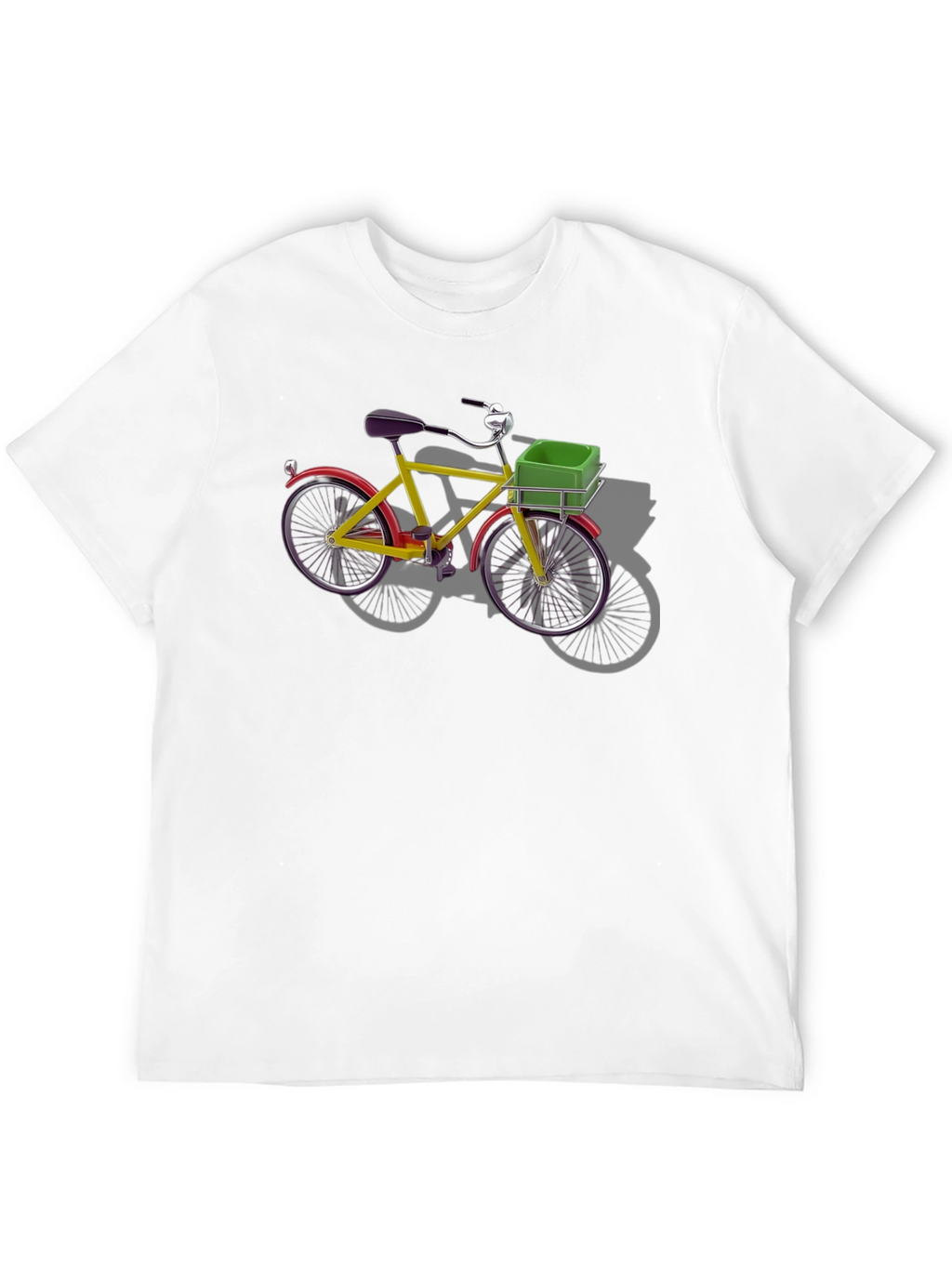 Camiseta Negra con Bicicleta Retro