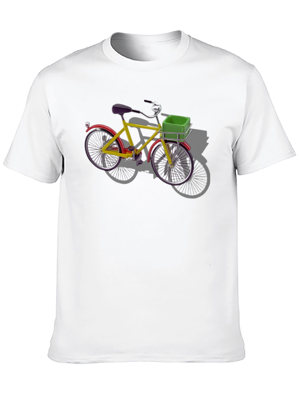 Camiseta Negra con Bicicleta Retro