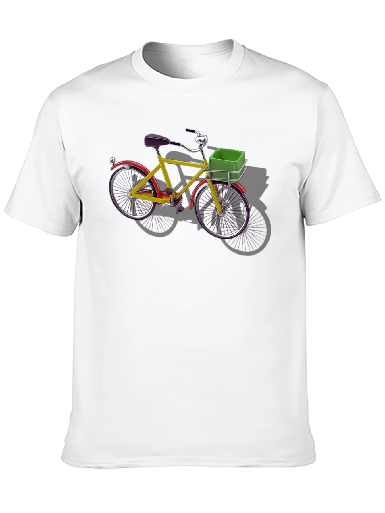 Camiseta Negra con Bicicleta Retro