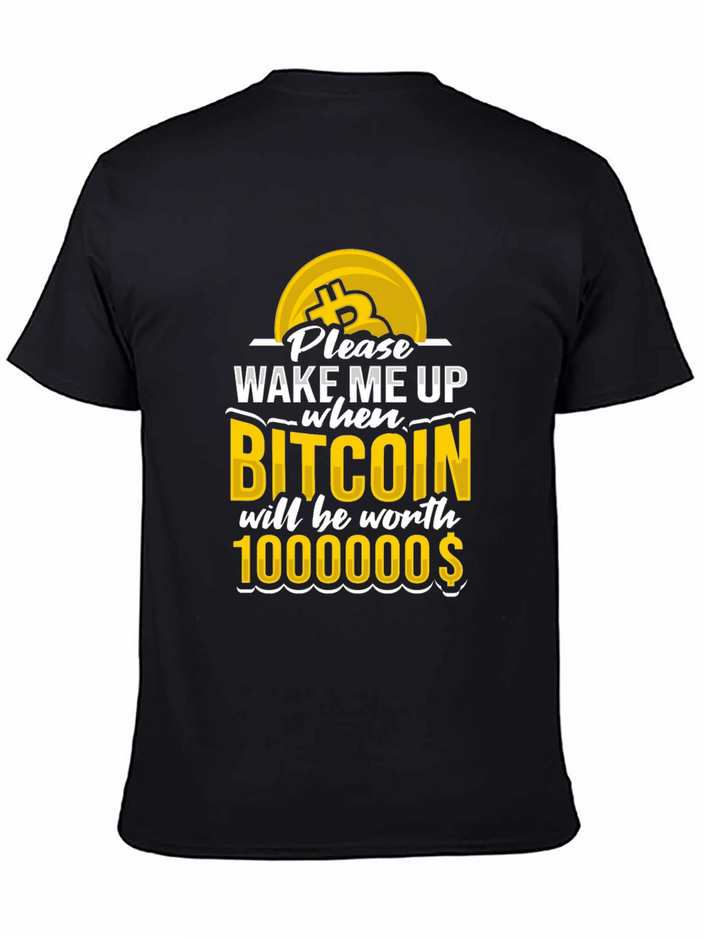 Camiseta Bitcoin: ¡Despiértame al millón!