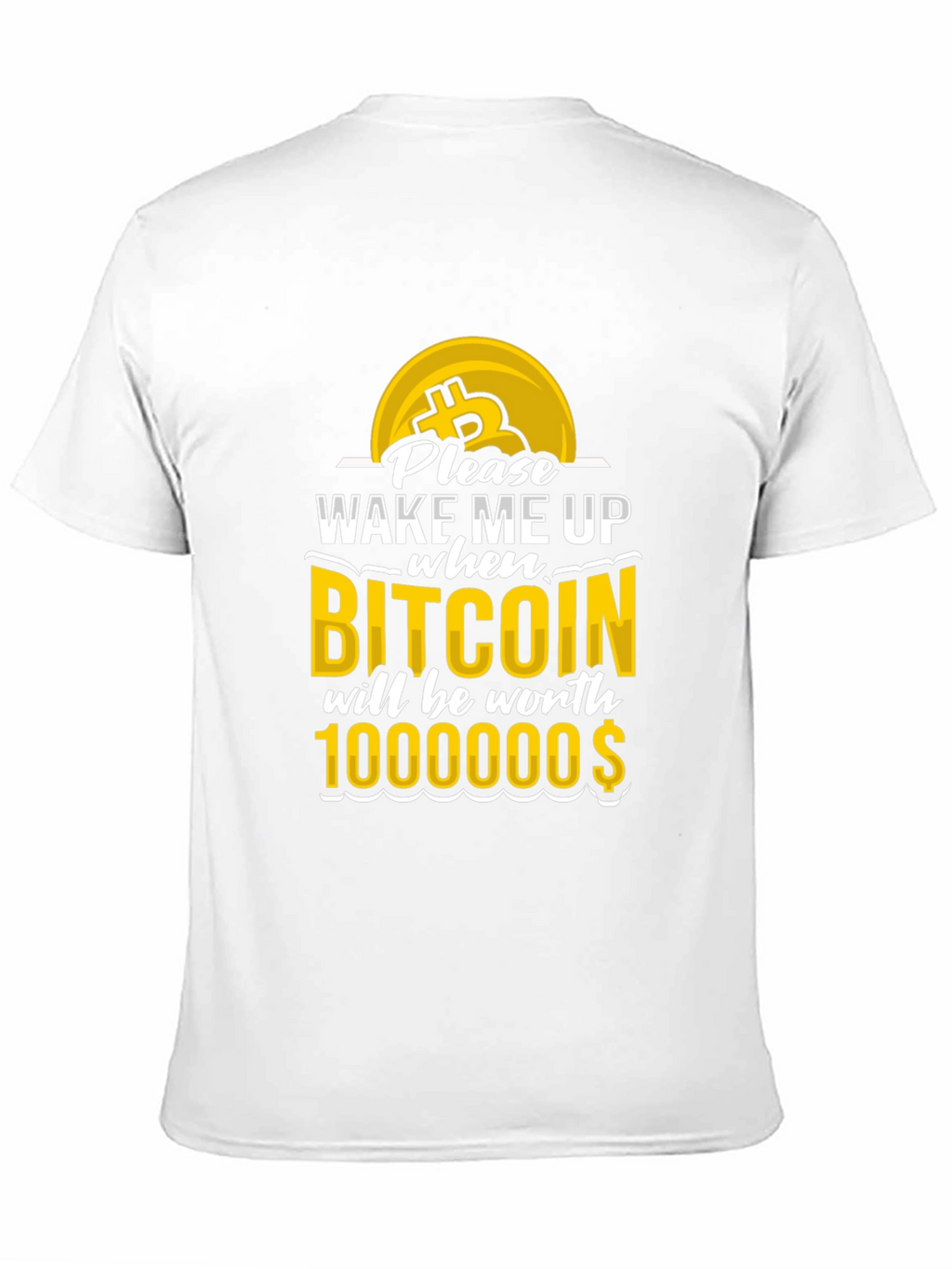 Camiseta Bitcoin: ¡Despiértame al millón!