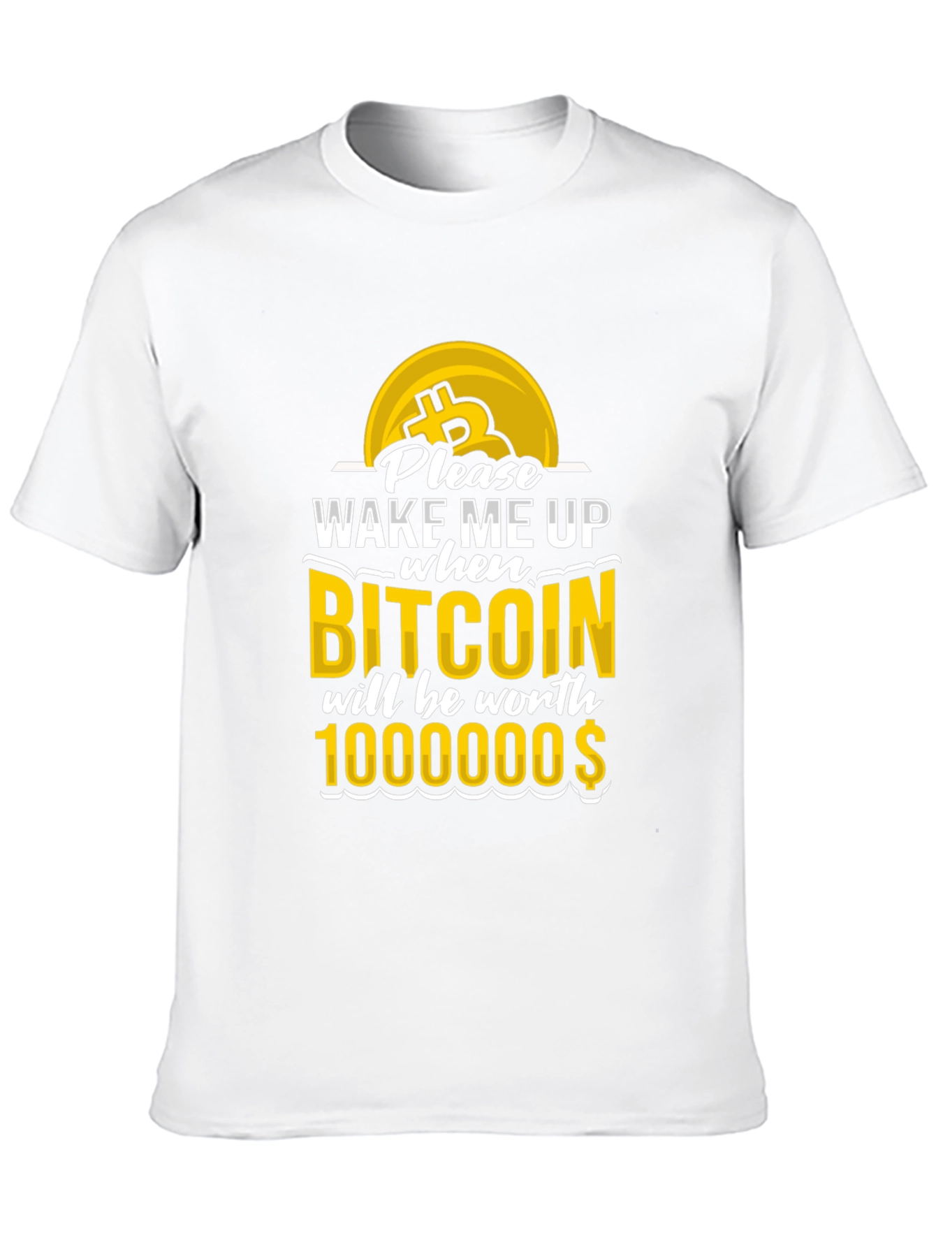 Camiseta Bitcoin: ¡Despiértame al millón!