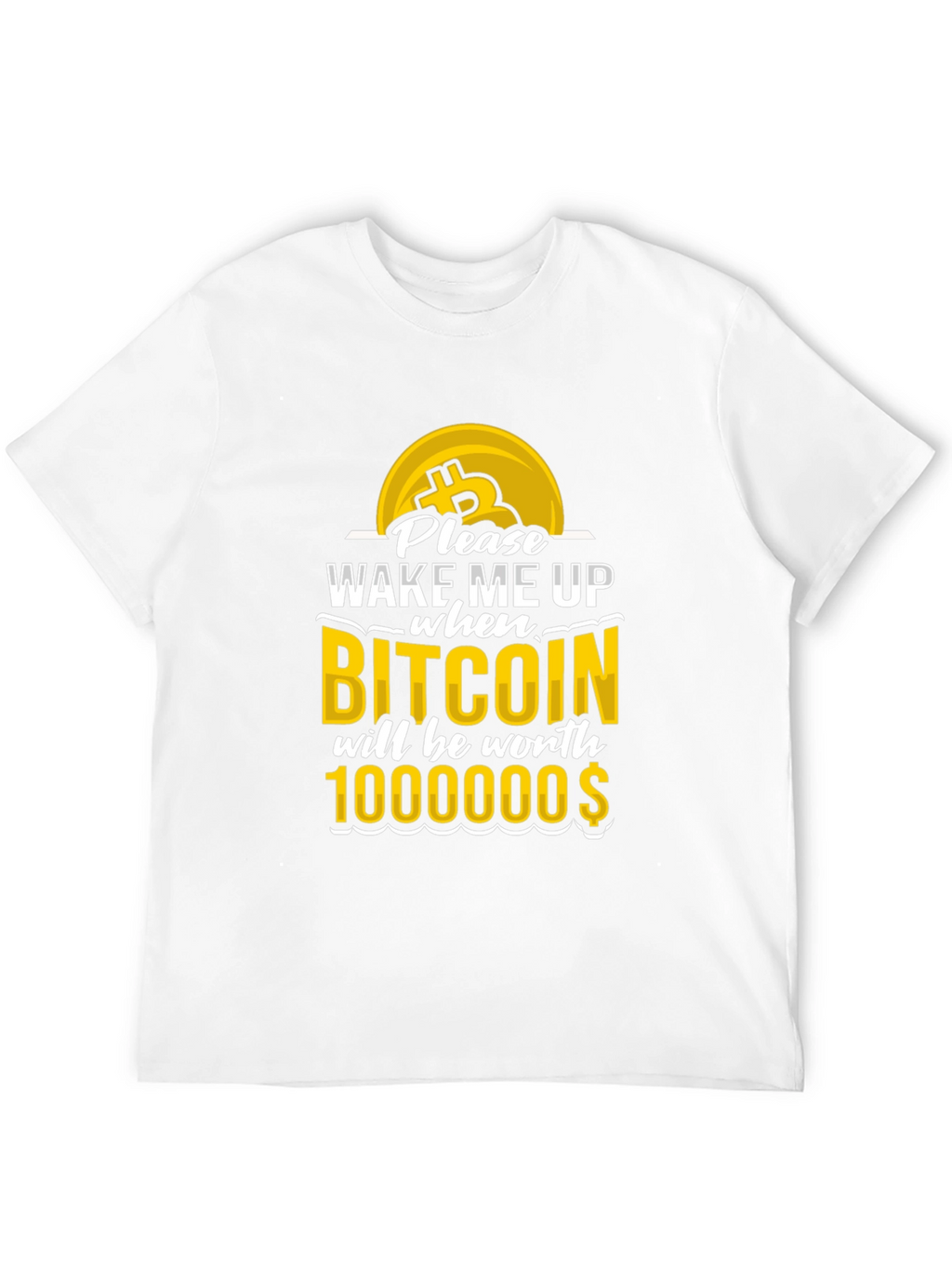 Camiseta Bitcoin: ¡Despiértame al millón!