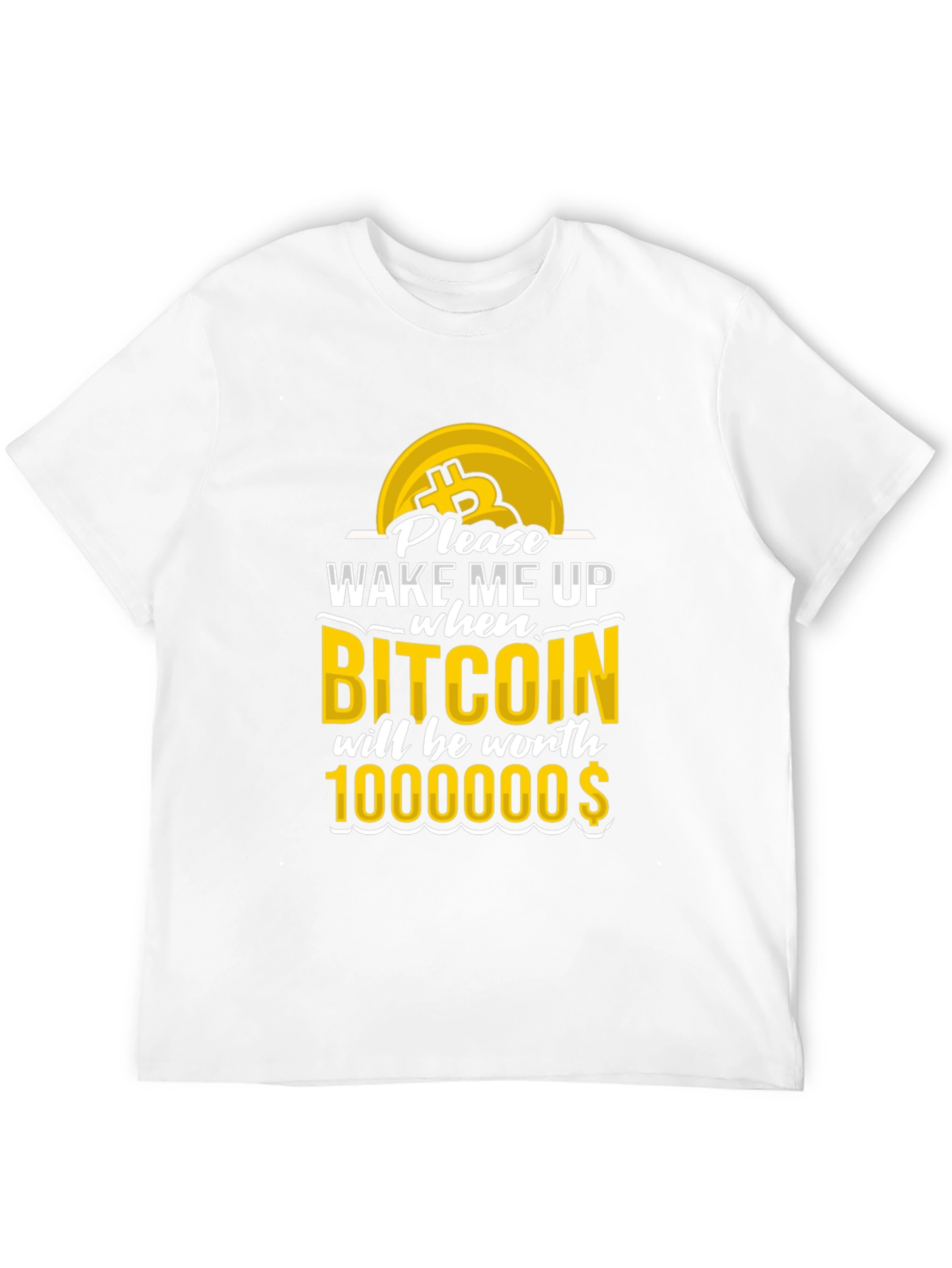 Camiseta Bitcoin: ¡Despiértame al millón!