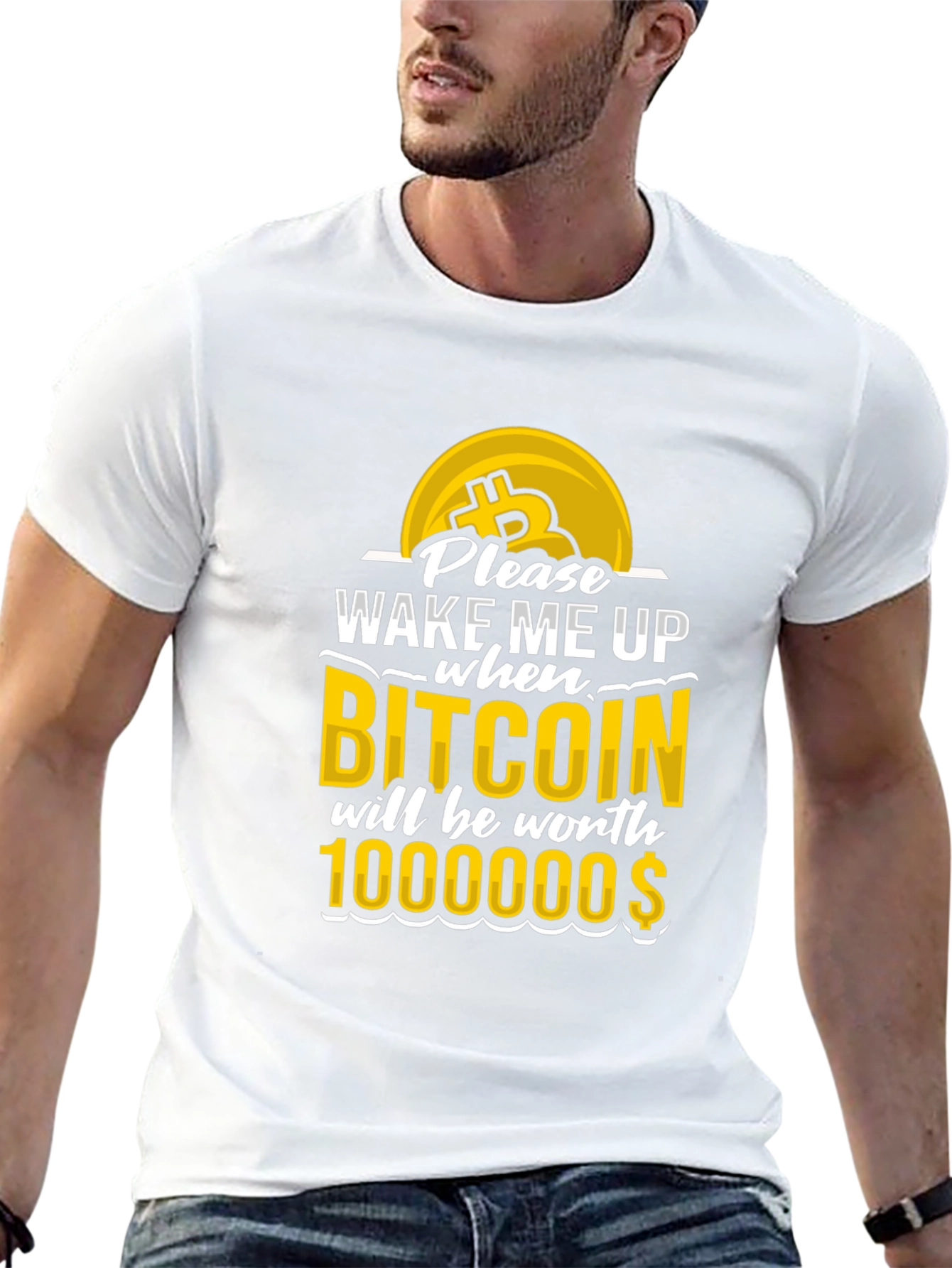 Camiseta Bitcoin: ¡Despiértame al millón!