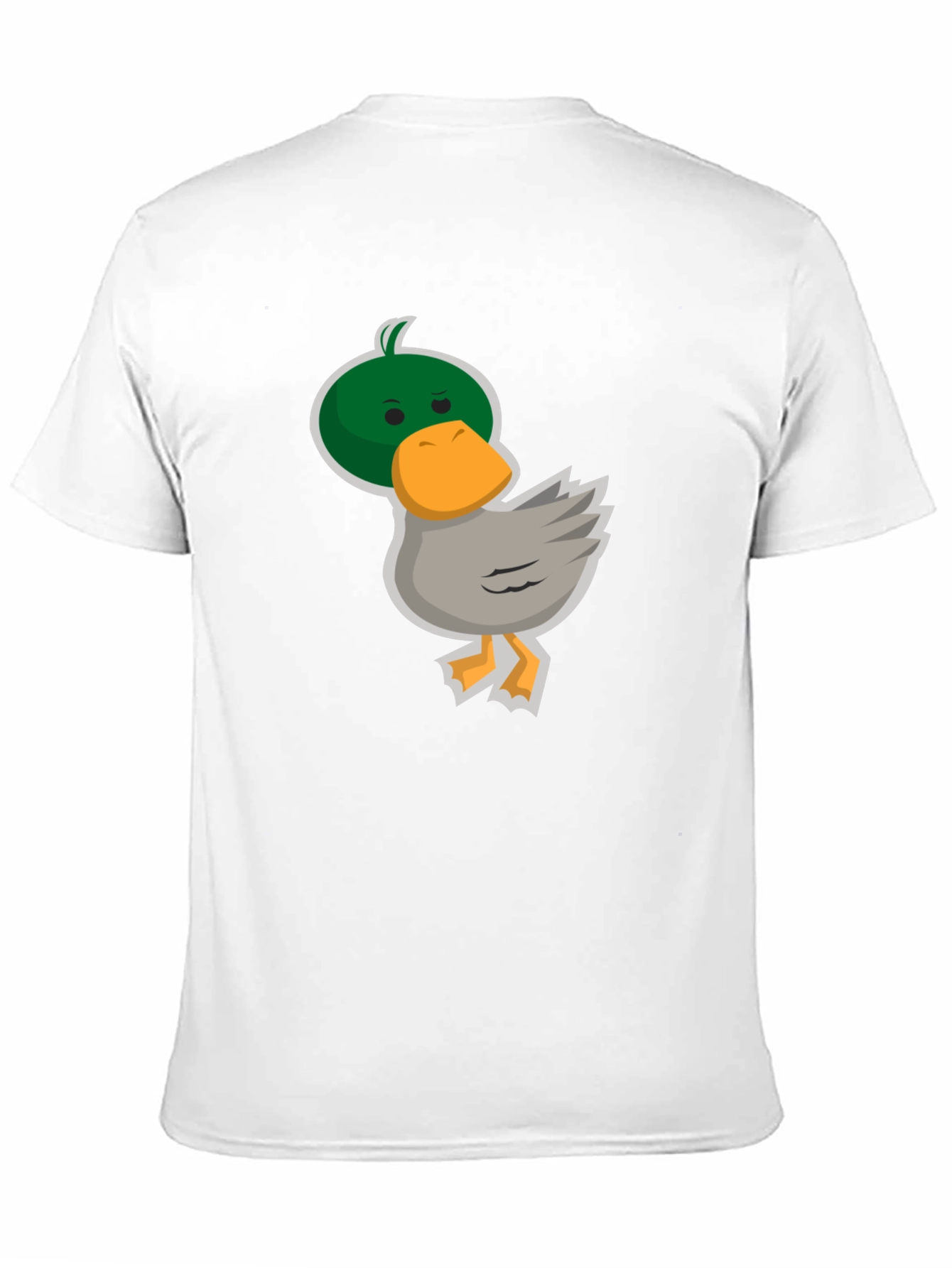 Camiseta Negra con Diseño de Pato Divertido