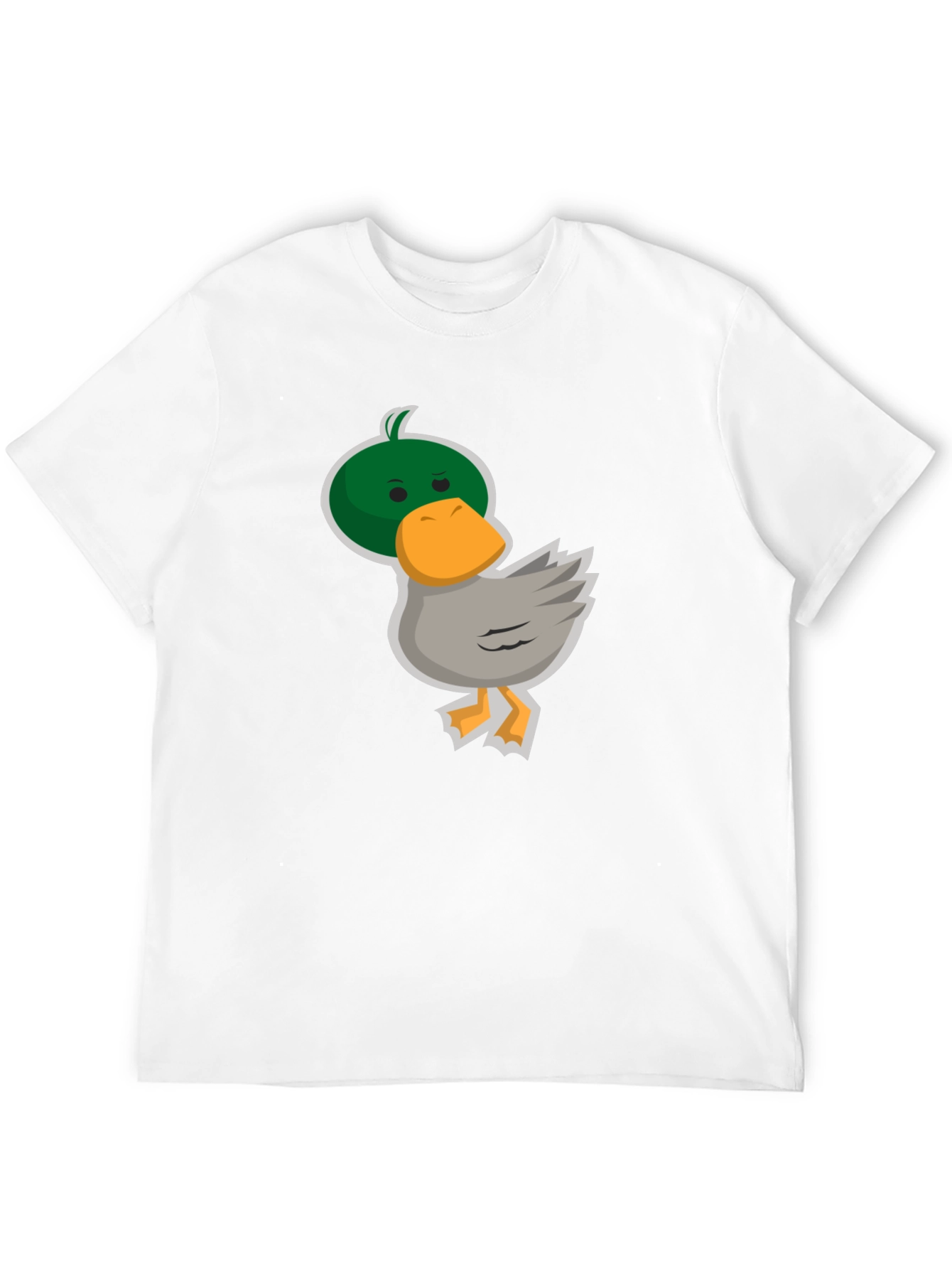 Camiseta Negra con Diseño de Pato Divertido