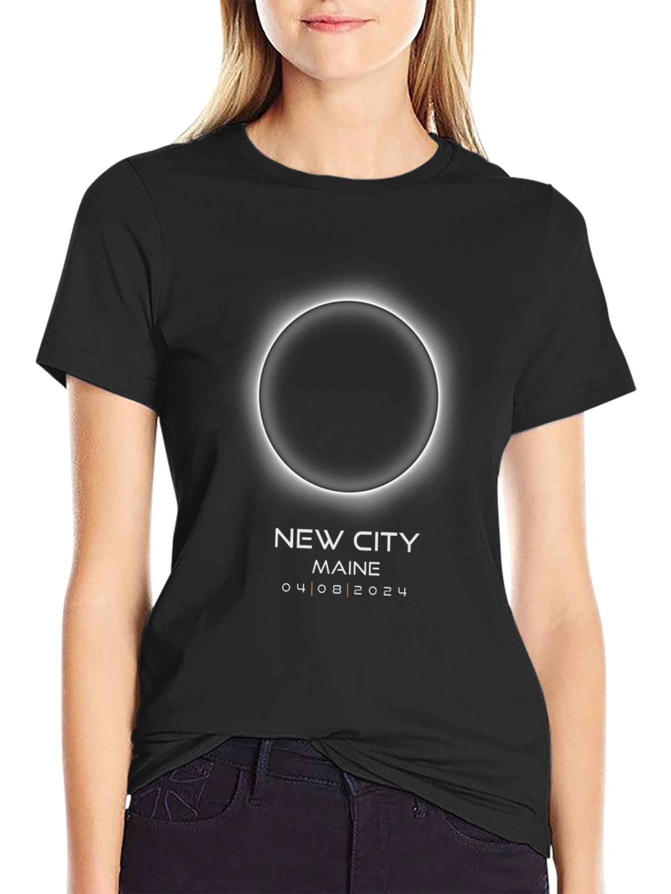 Camiseta Eclipse Solar 2024 - New City Maine