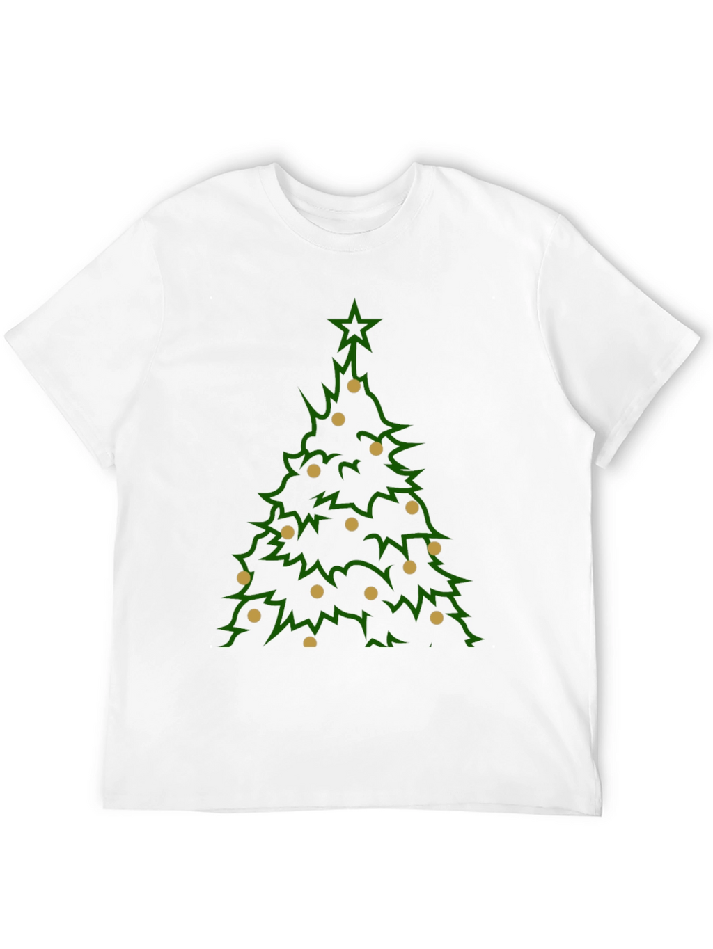 Camiseta Navideña Árbol con Adornos