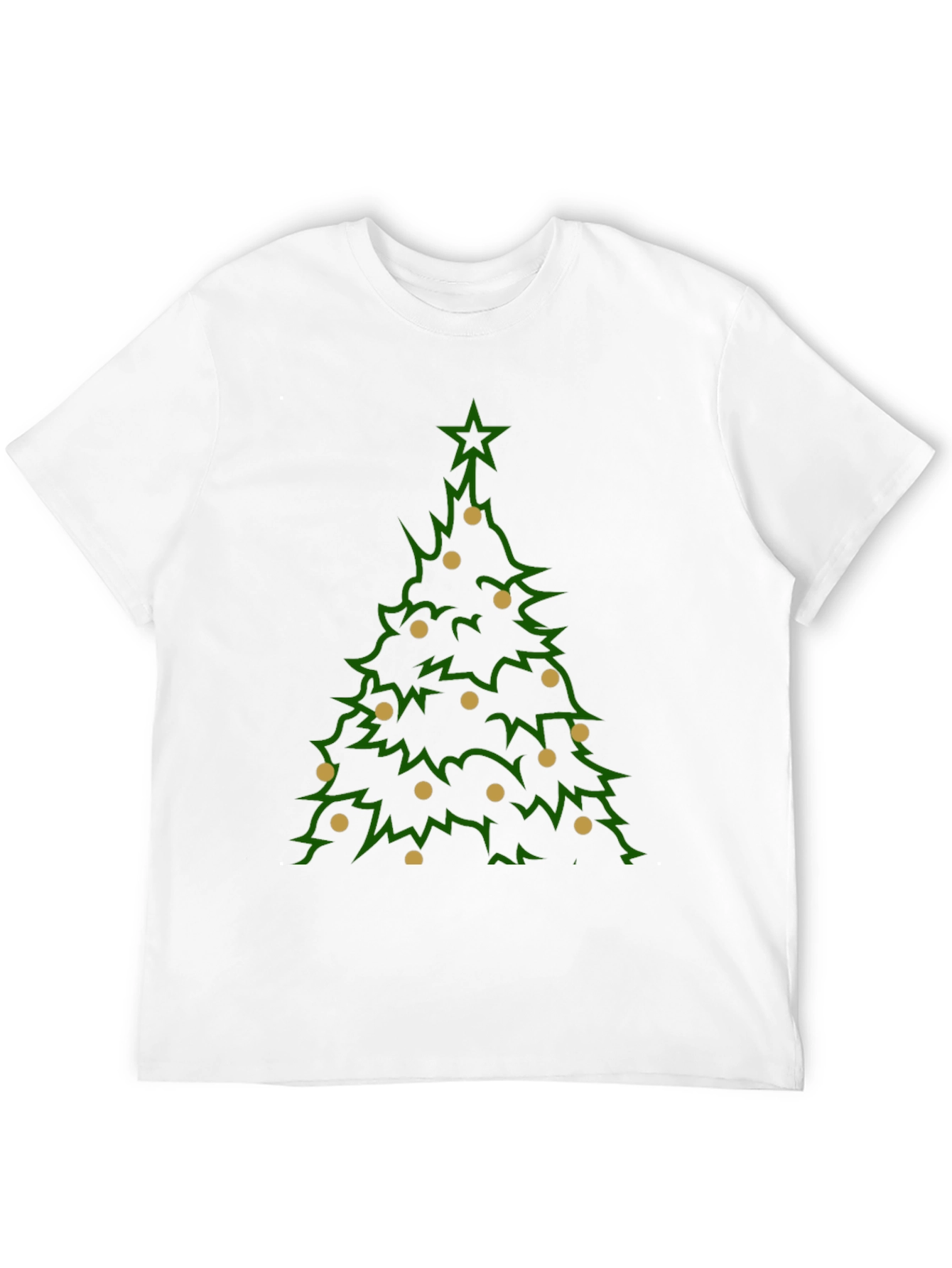 Camiseta Navideña Árbol con Adornos