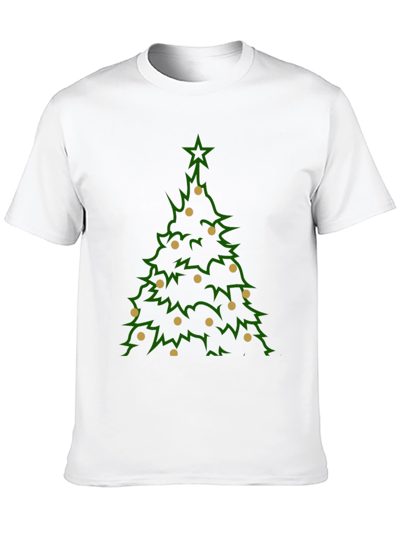 Camiseta Navideña Árbol con Adornos
