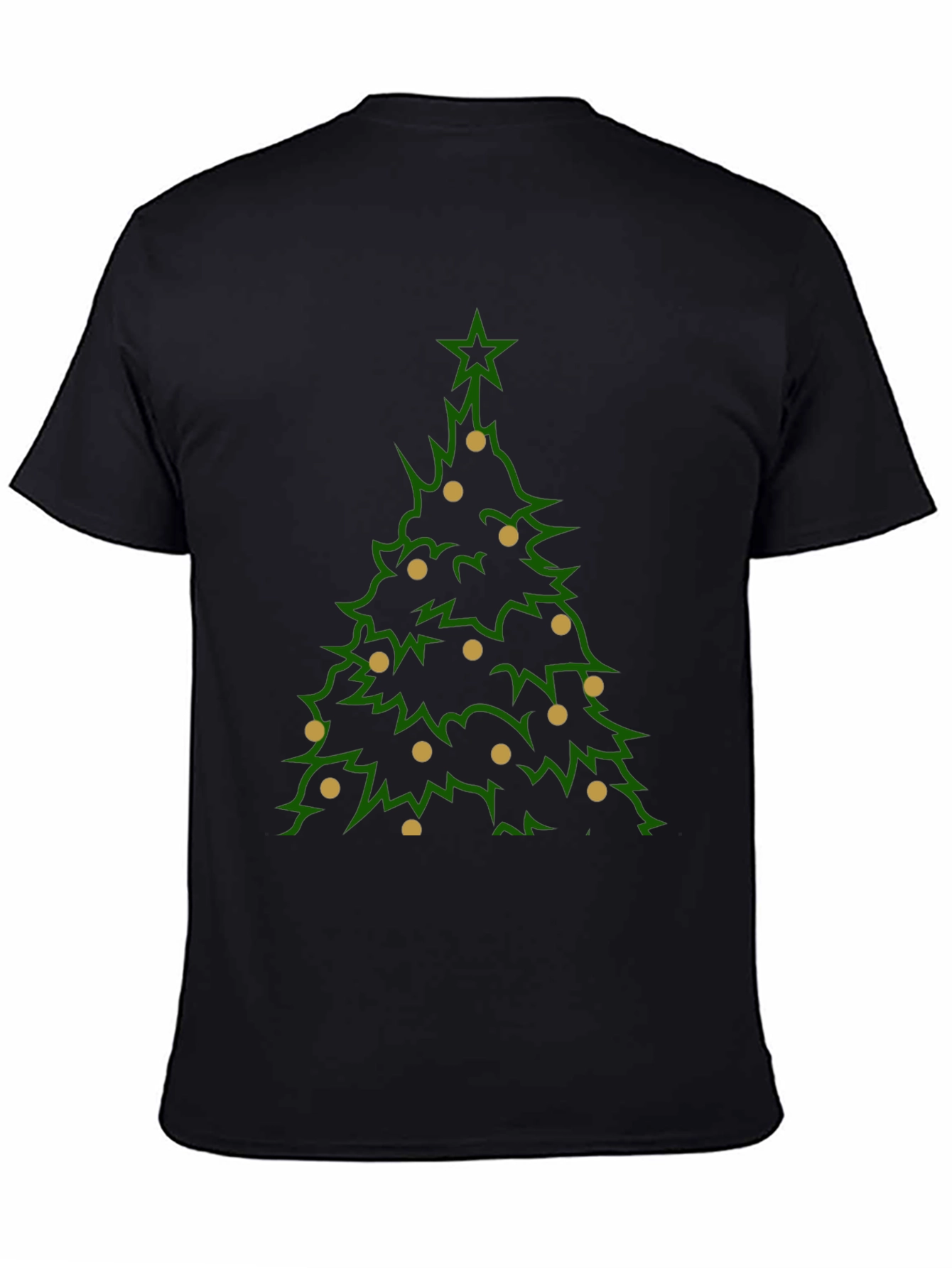 Camiseta Navideña Árbol con Adornos