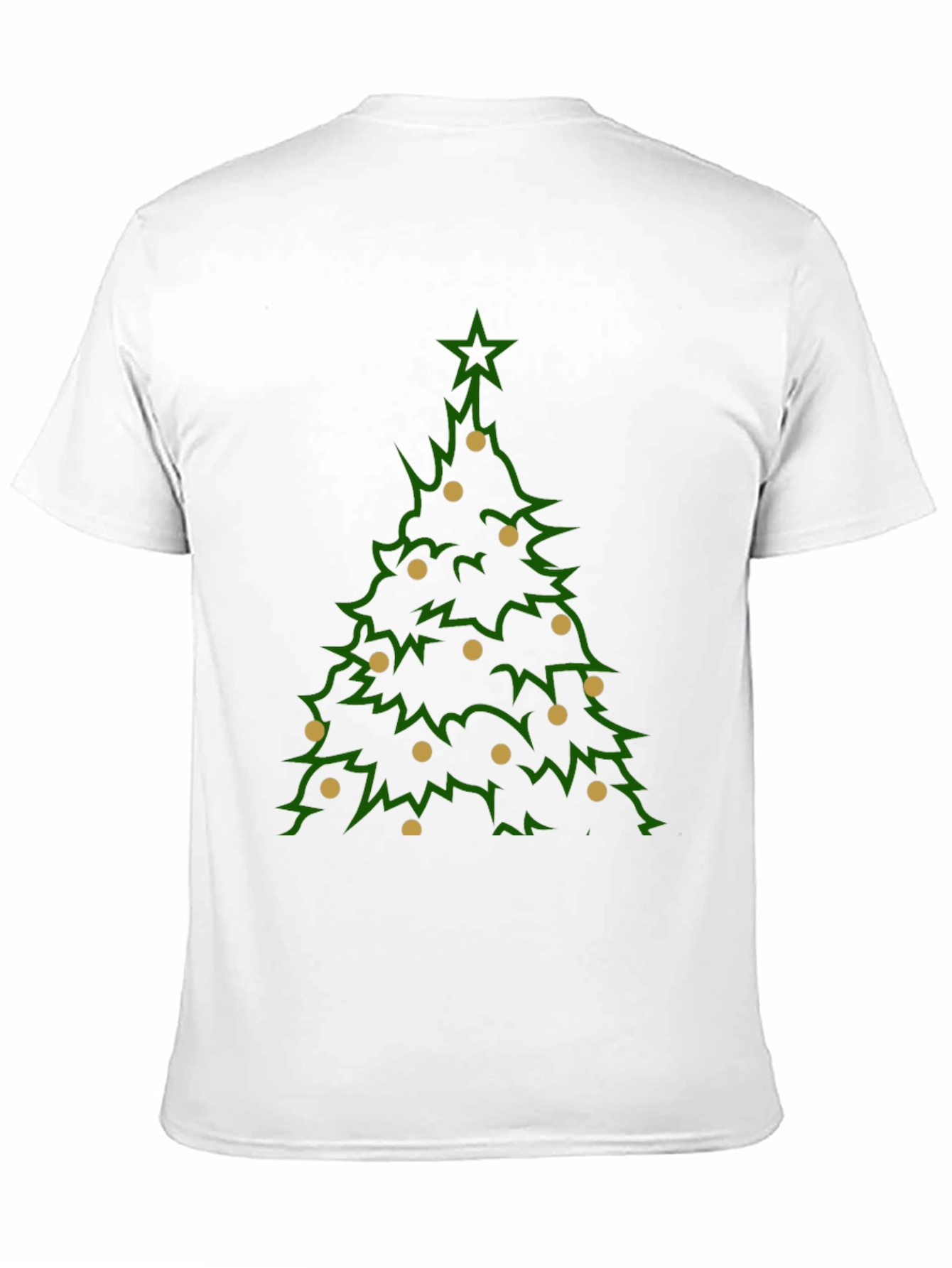 Camiseta Navideña Árbol con Adornos