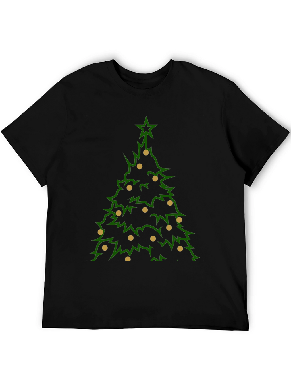 Camiseta Navideña Árbol con Adornos