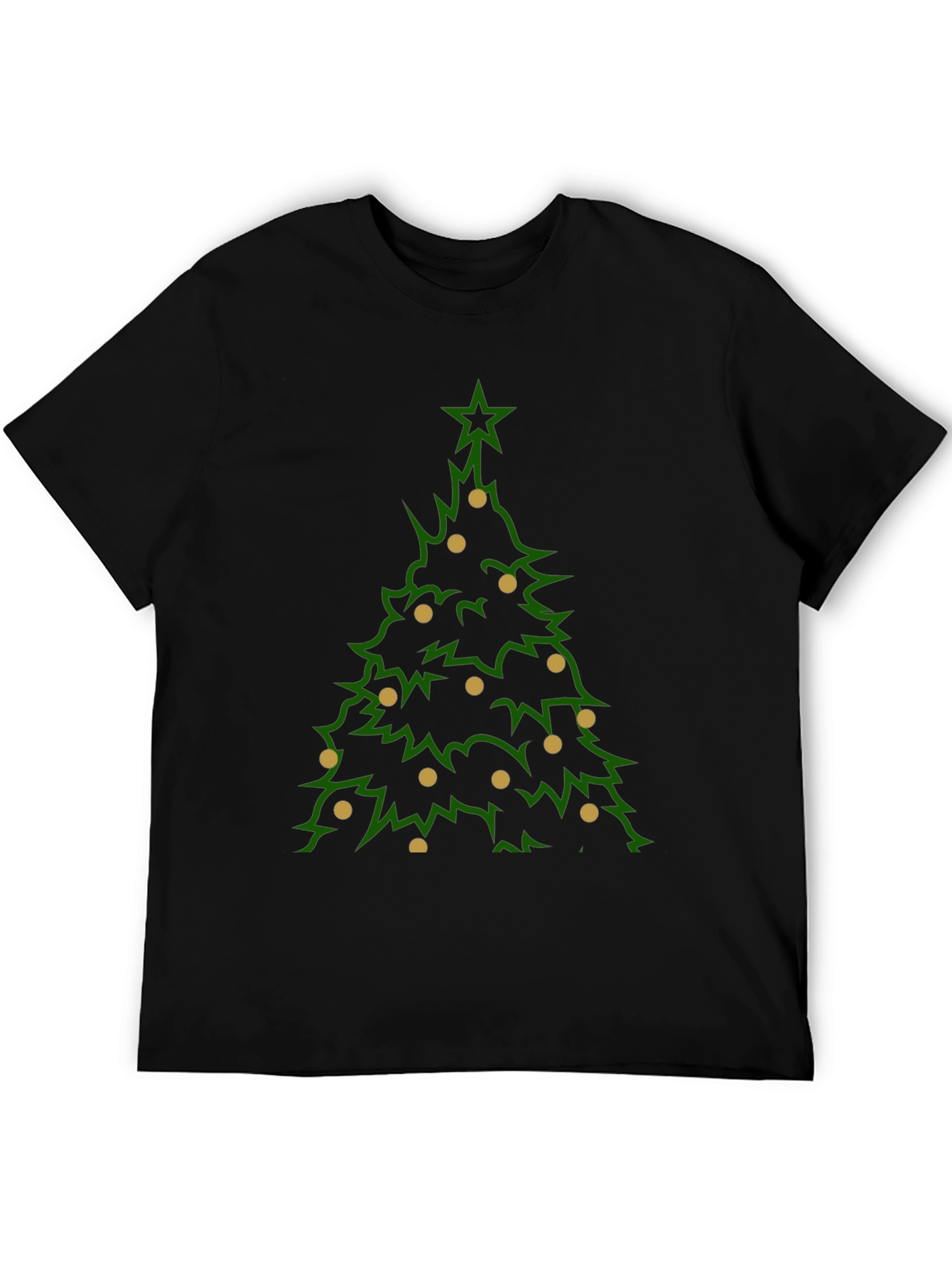 Camiseta Navideña Árbol con Adornos