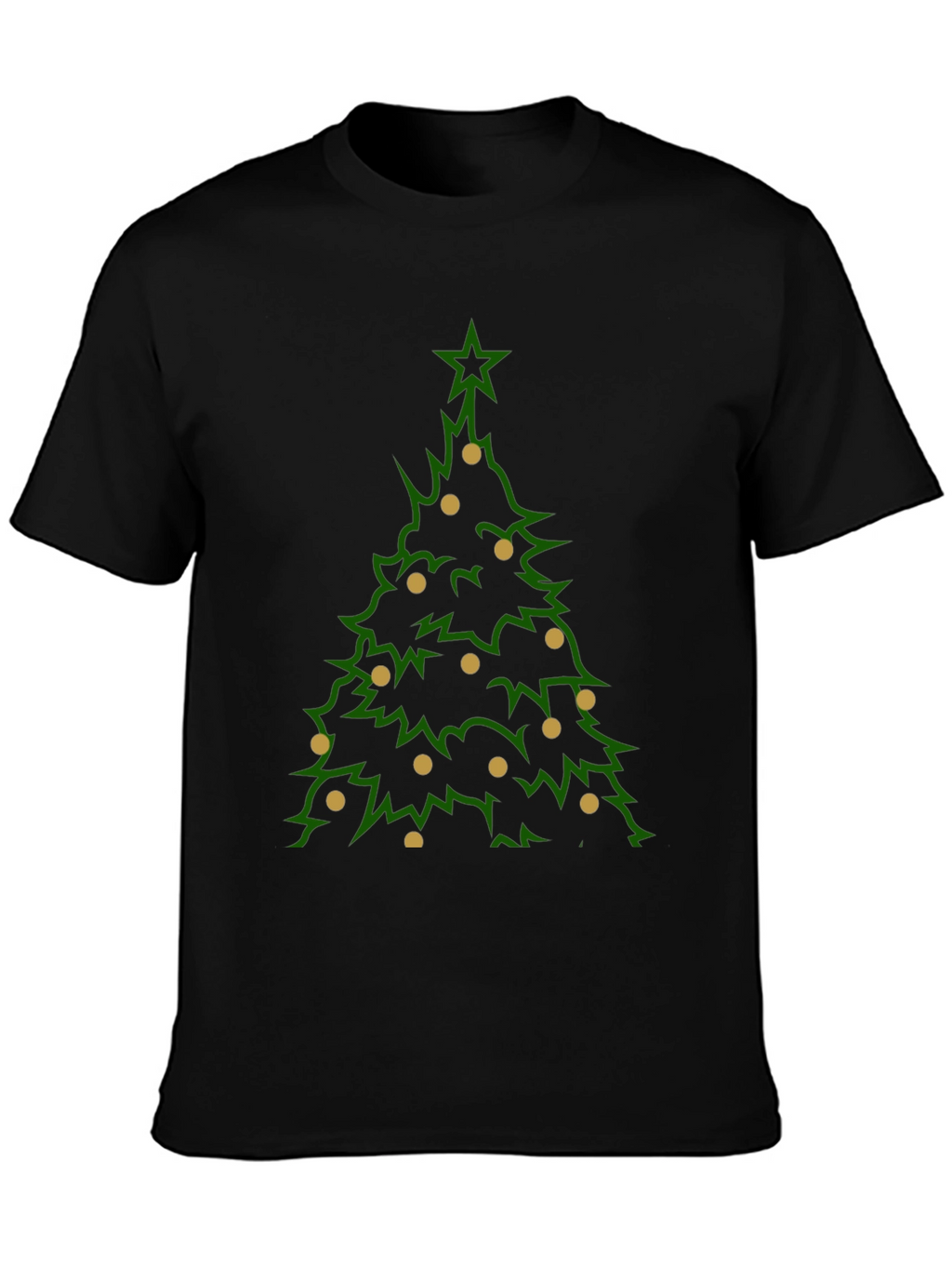 Camiseta Navideña Árbol con Adornos