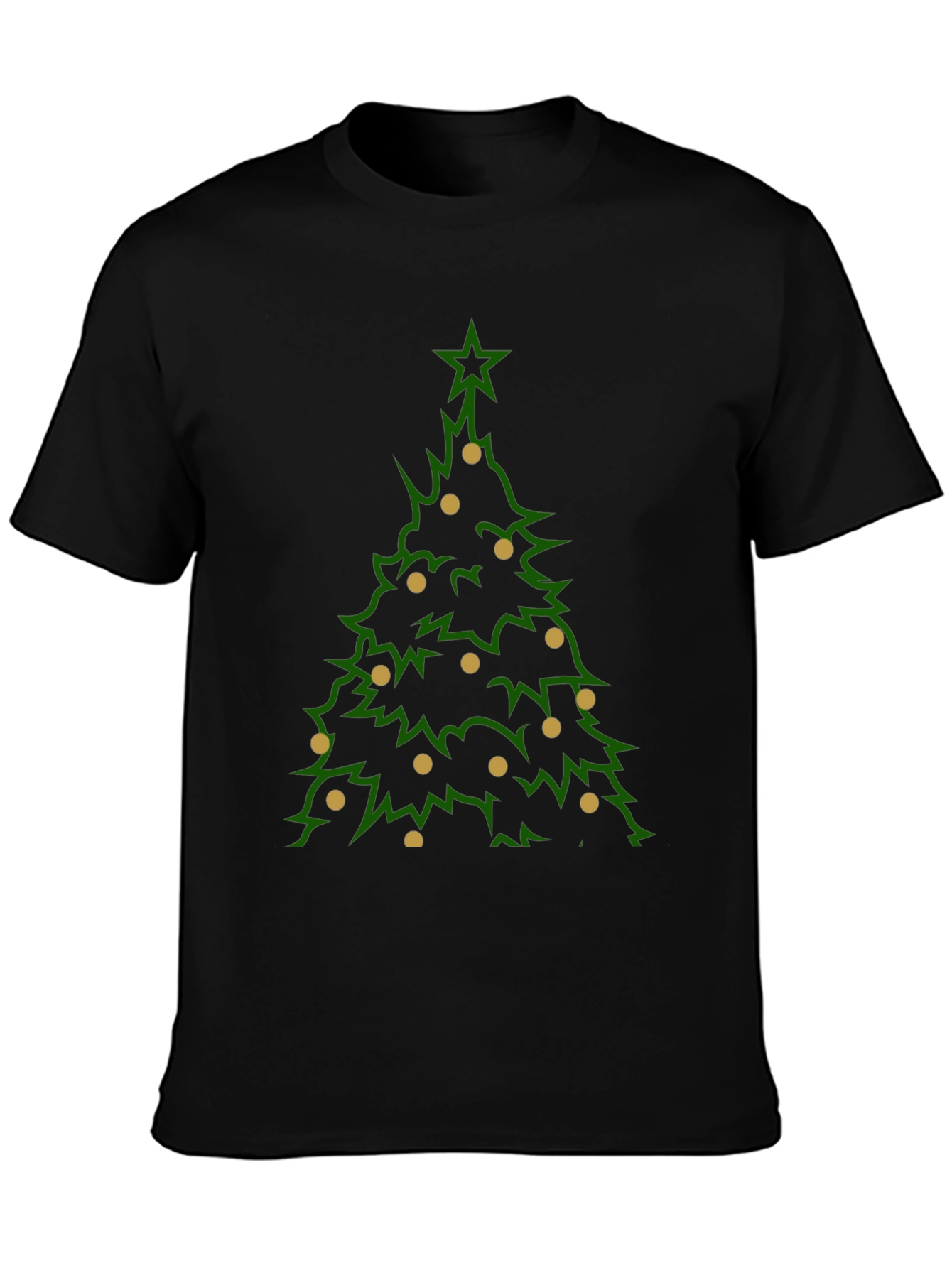Camiseta Navideña Árbol con Adornos