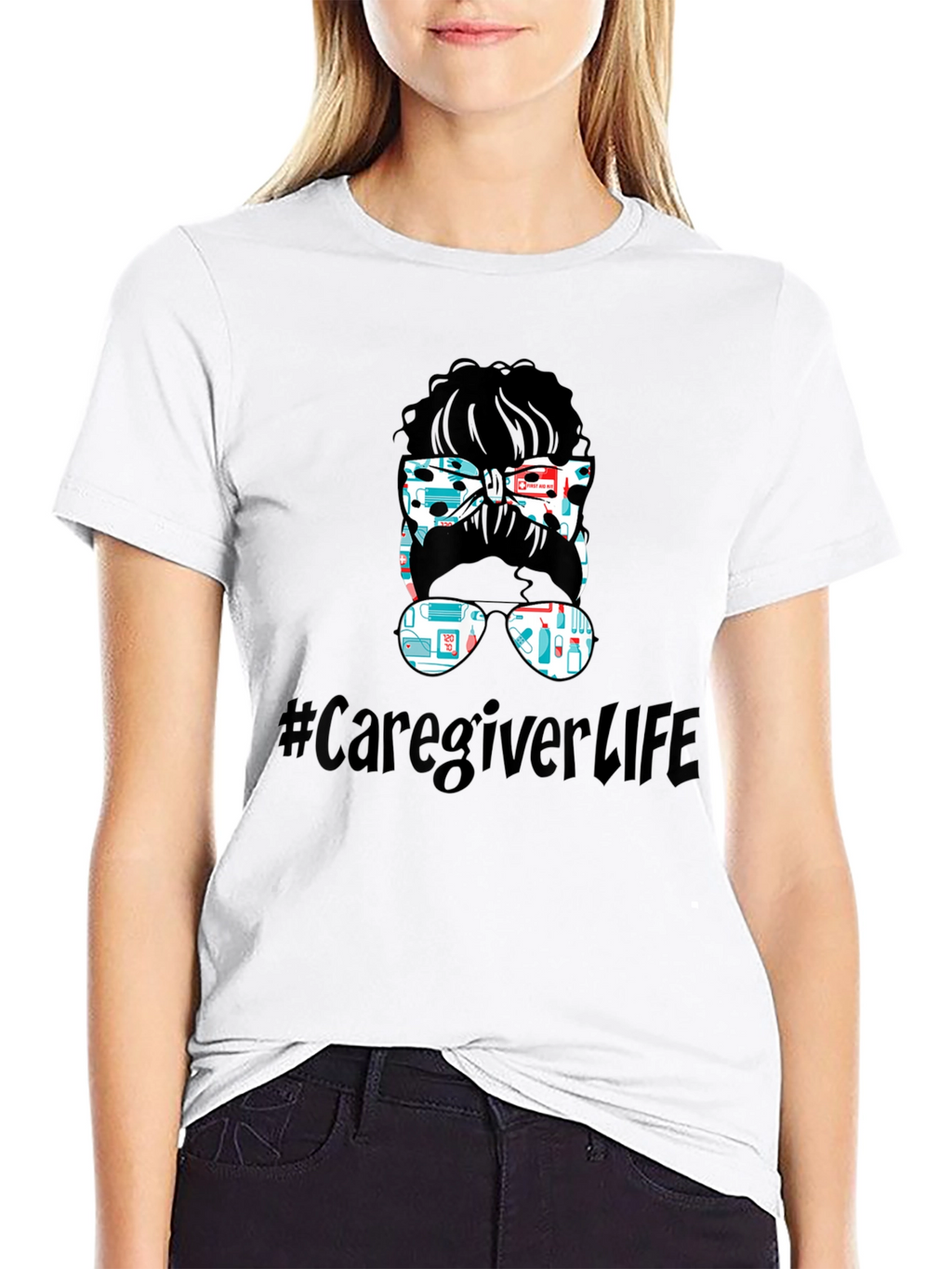 Camiseta #CaregiverLife para Cuidadores