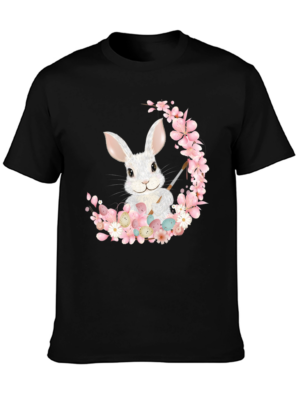 Camiseta Conejo Pascua Floral