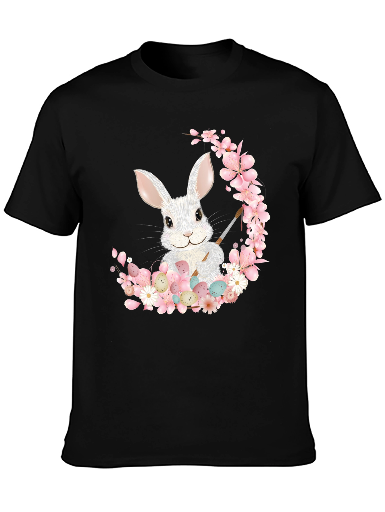 Camiseta Conejo Pascua Floral