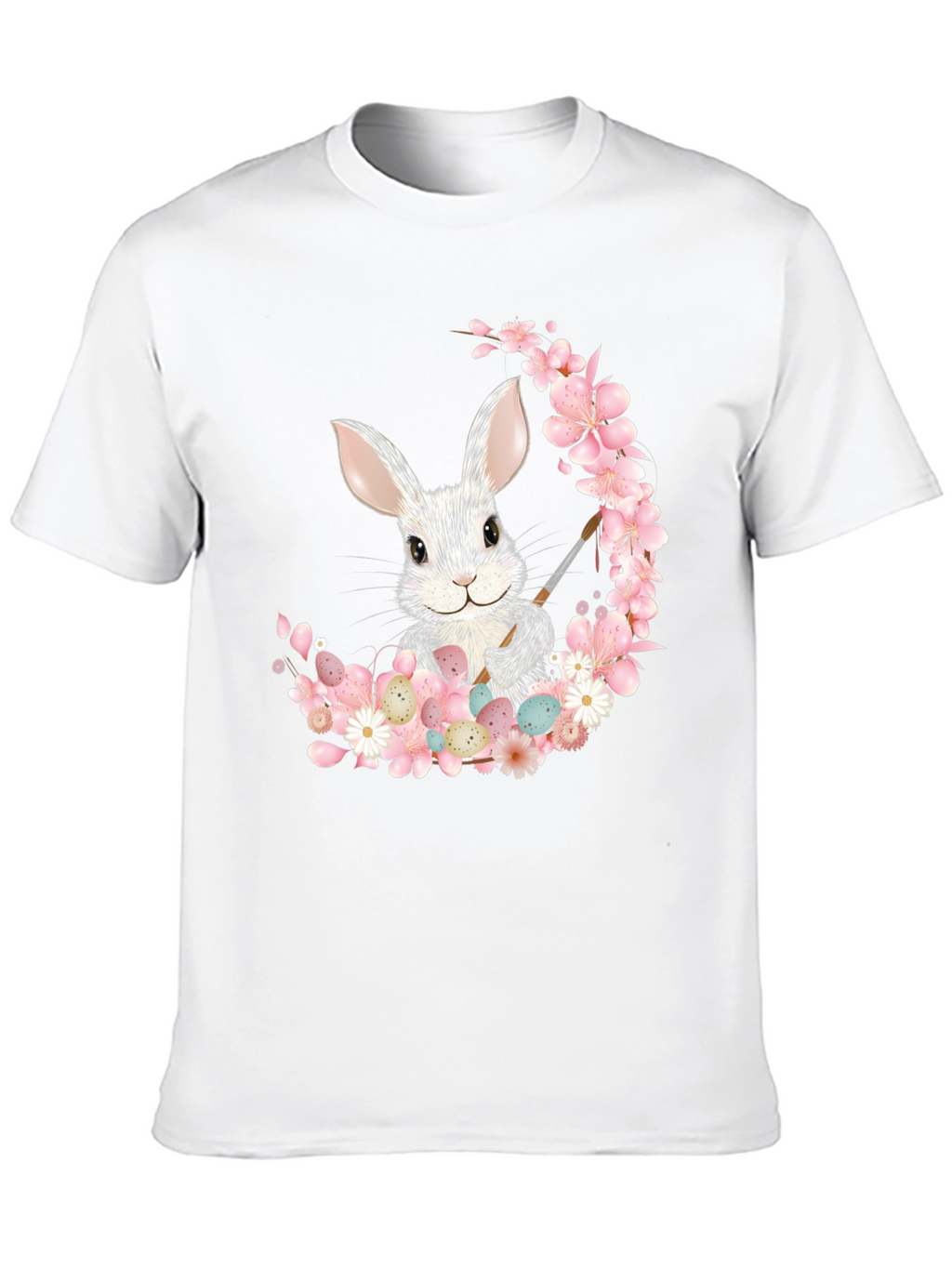 Camiseta Conejo Pascua Floral