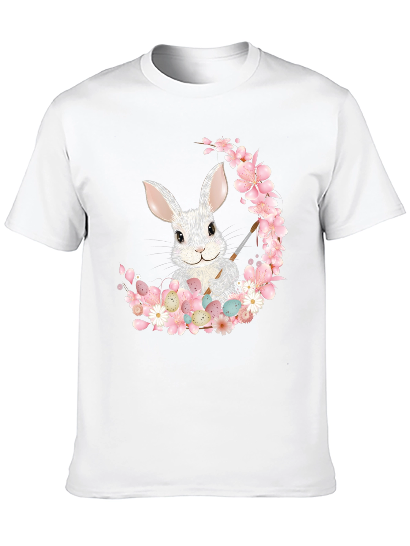 Camiseta Conejo Pascua Floral