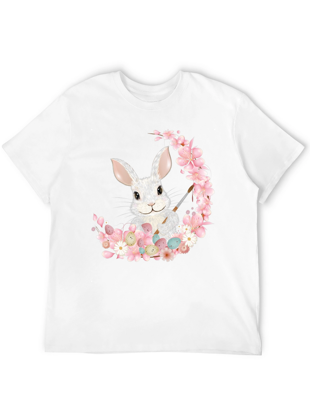 Camiseta Conejo Pascua Floral