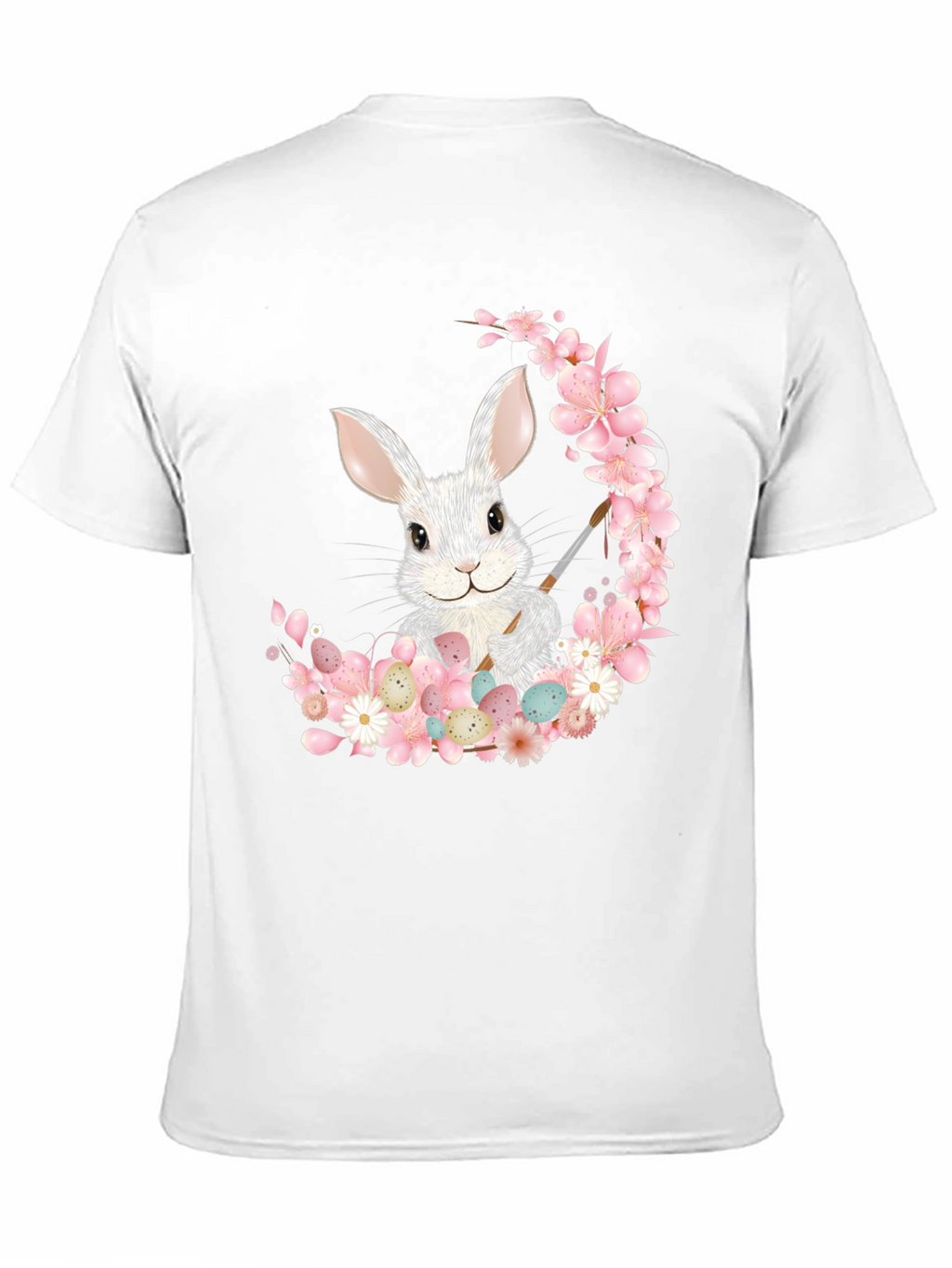 Camiseta Conejo Pascua Floral