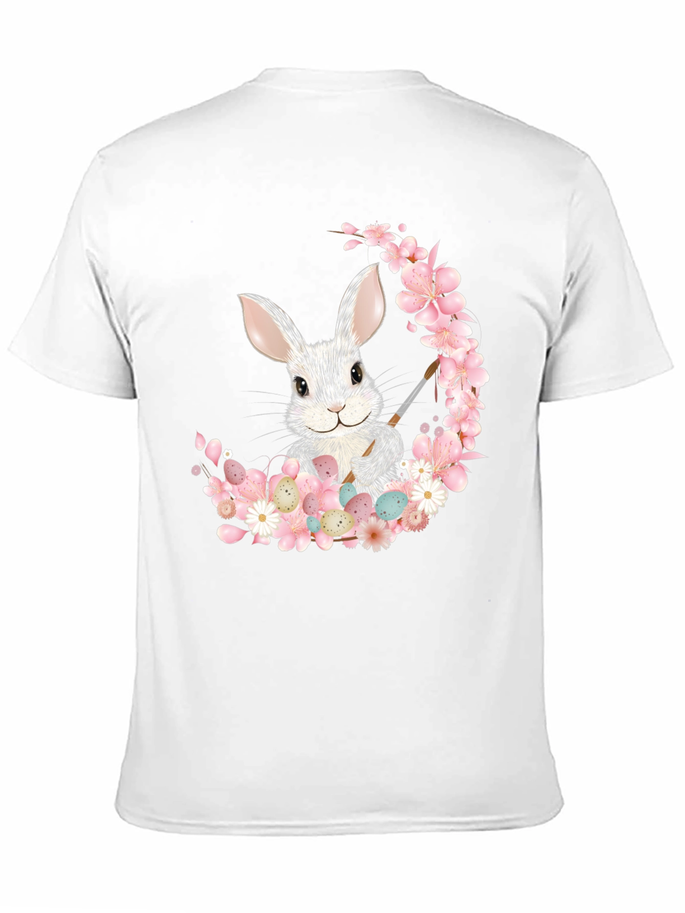Camiseta Conejo Pascua Floral