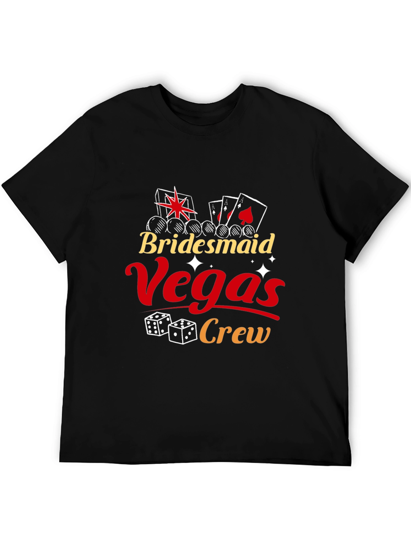 Camiseta Bridesmaid Vegas Crew Negra