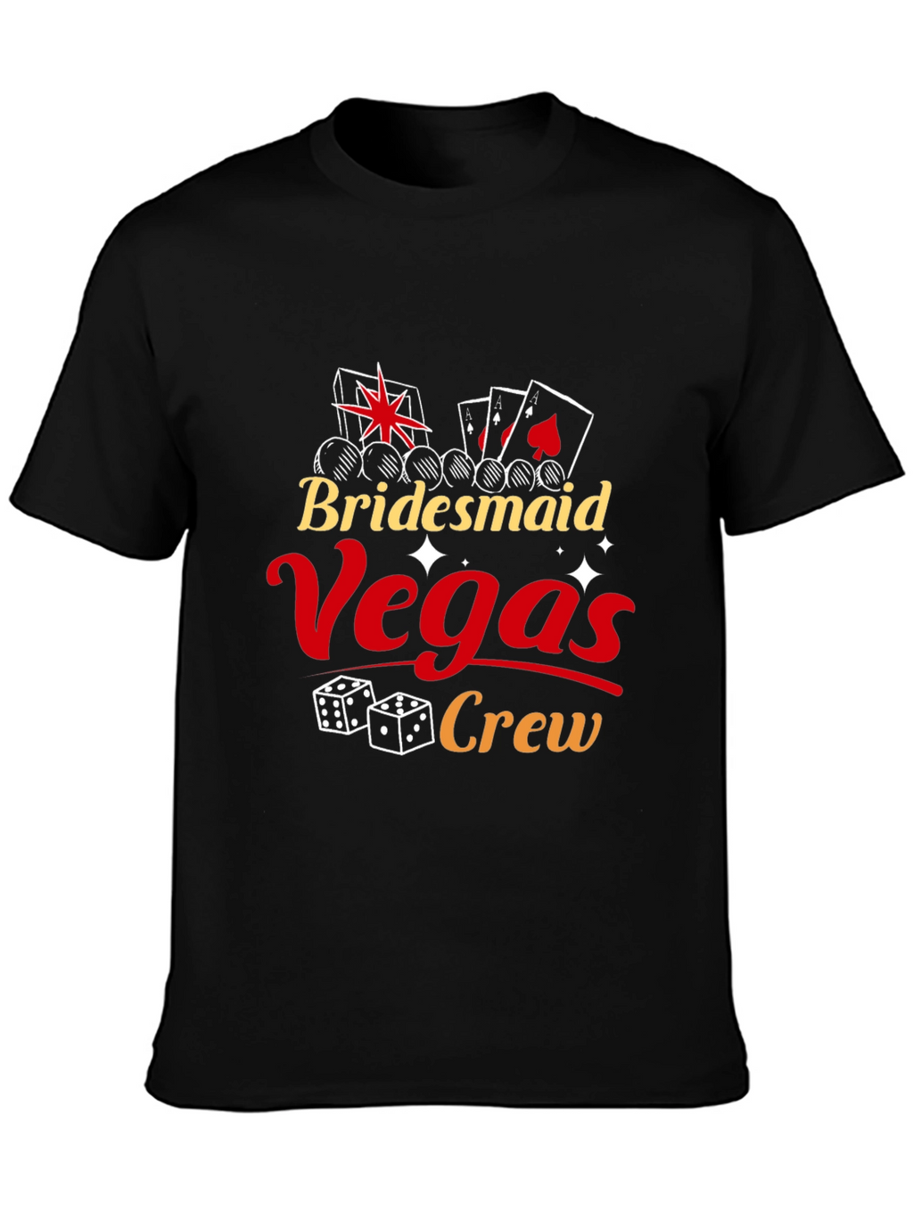 Camiseta Bridesmaid Vegas Crew Negra