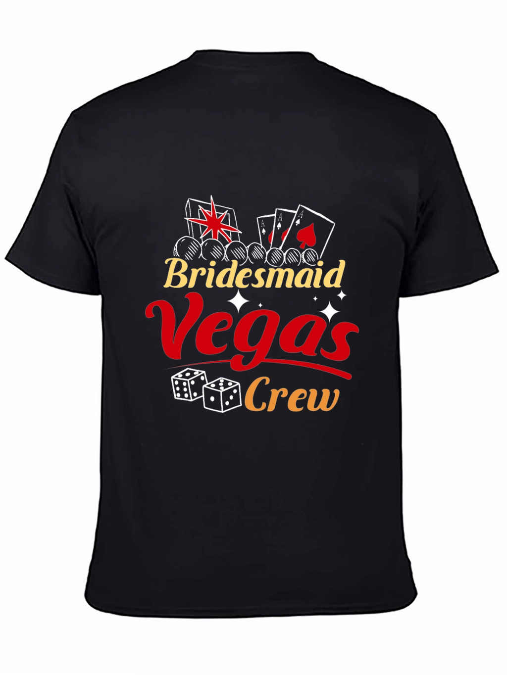 Camiseta Bridesmaid Vegas Crew Negra
