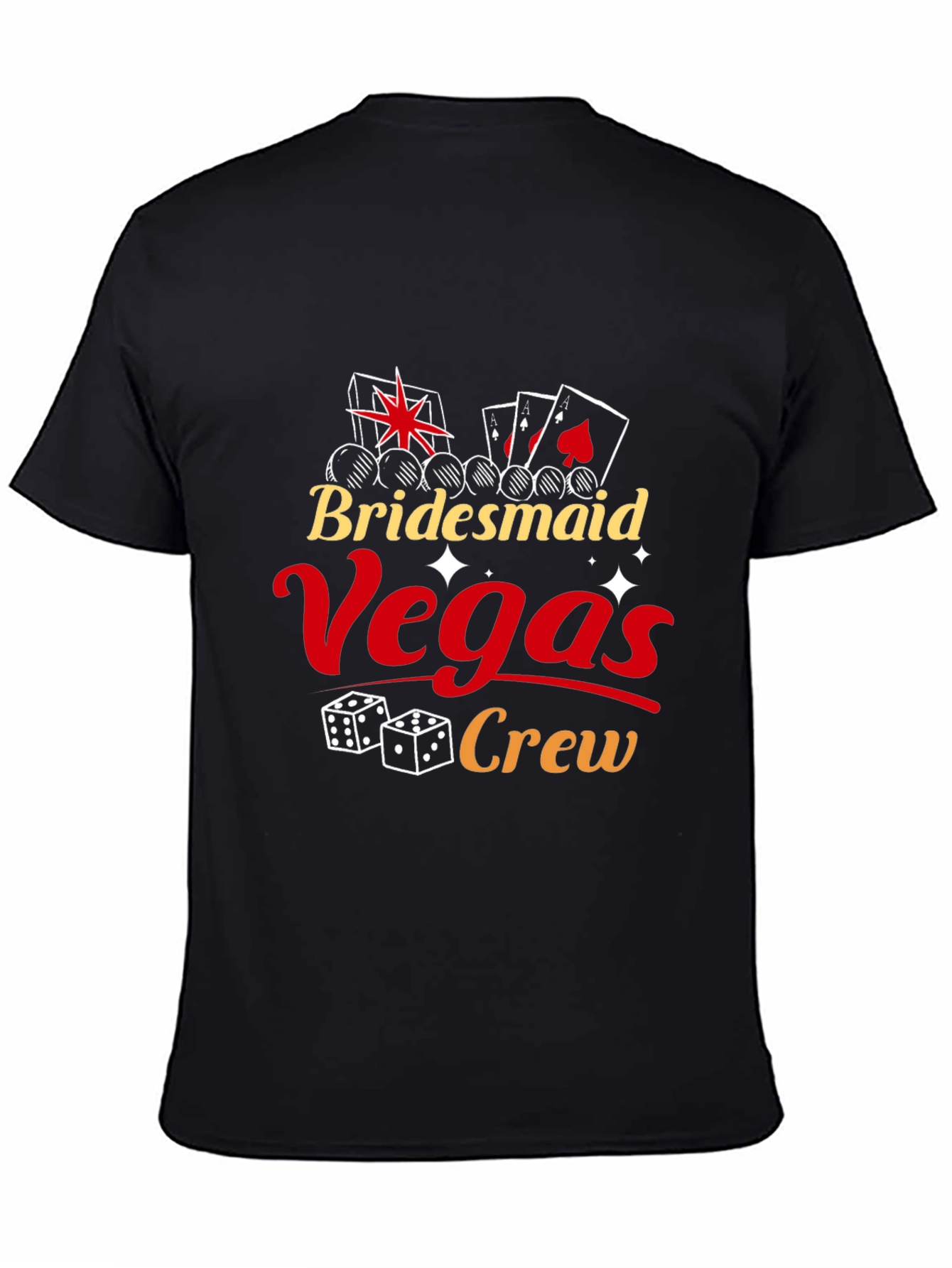 Camiseta Bridesmaid Vegas Crew Negra