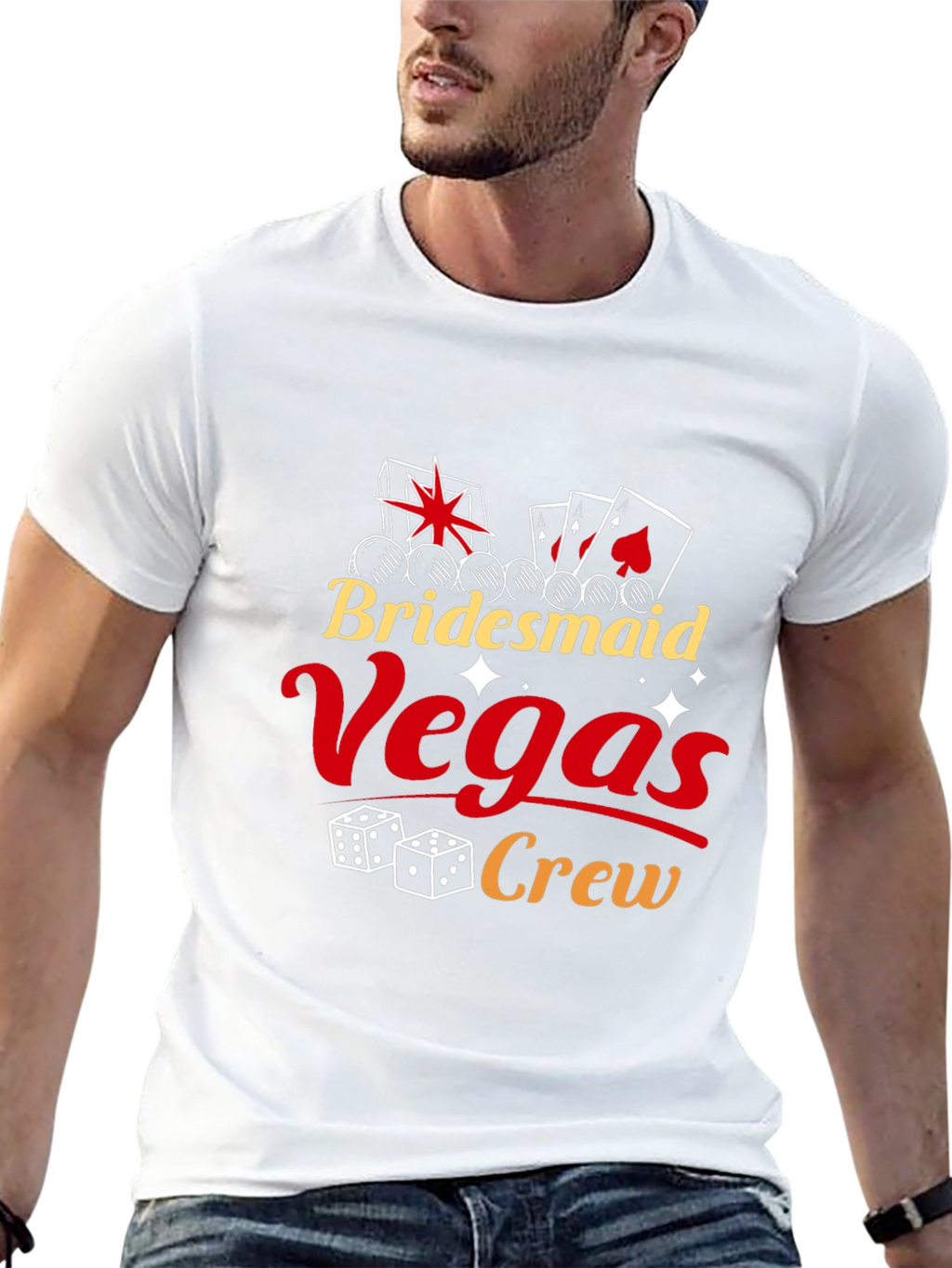 Camiseta Bridesmaid Vegas Crew Negra