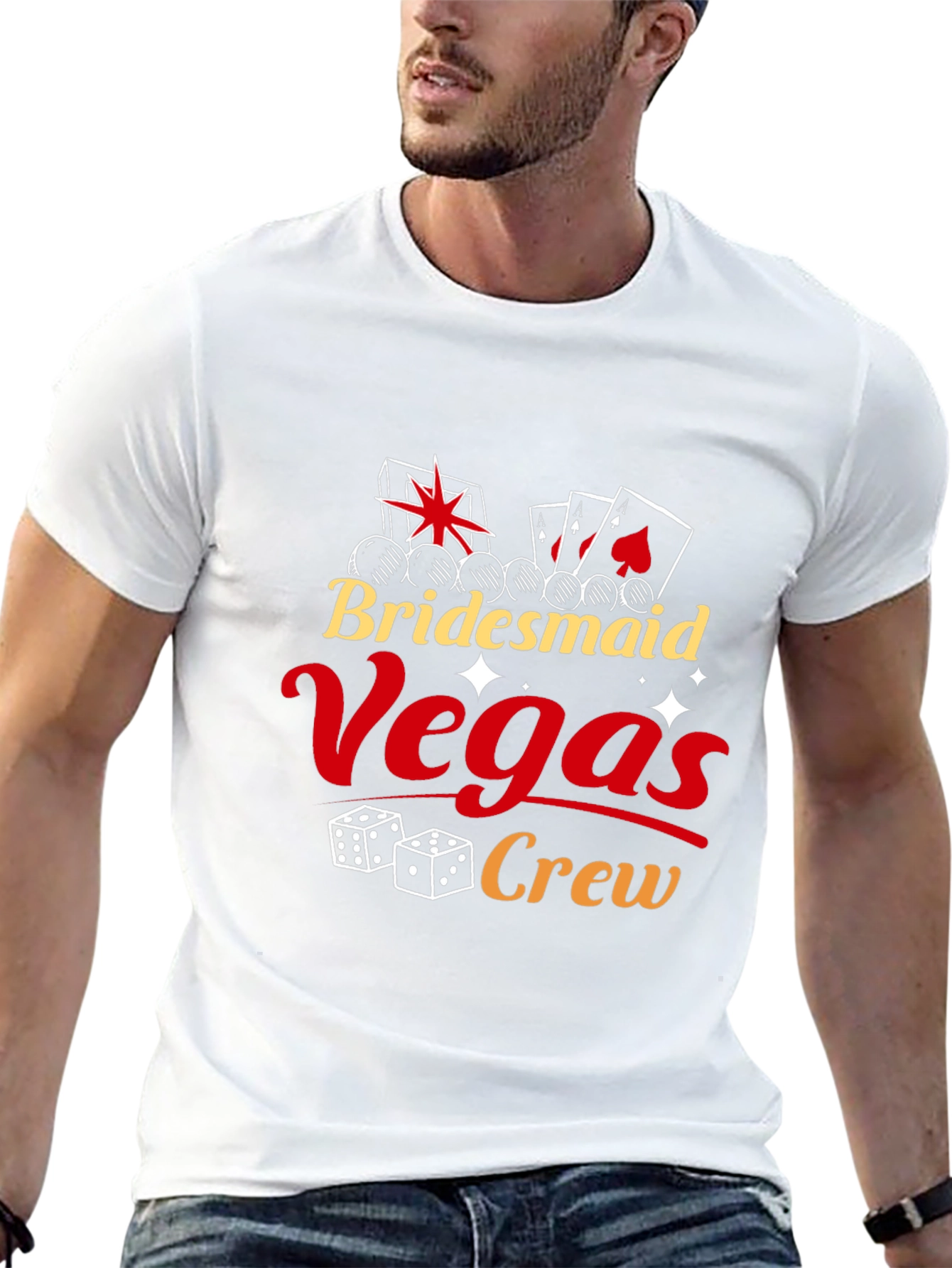 Camiseta Bridesmaid Vegas Crew Negra