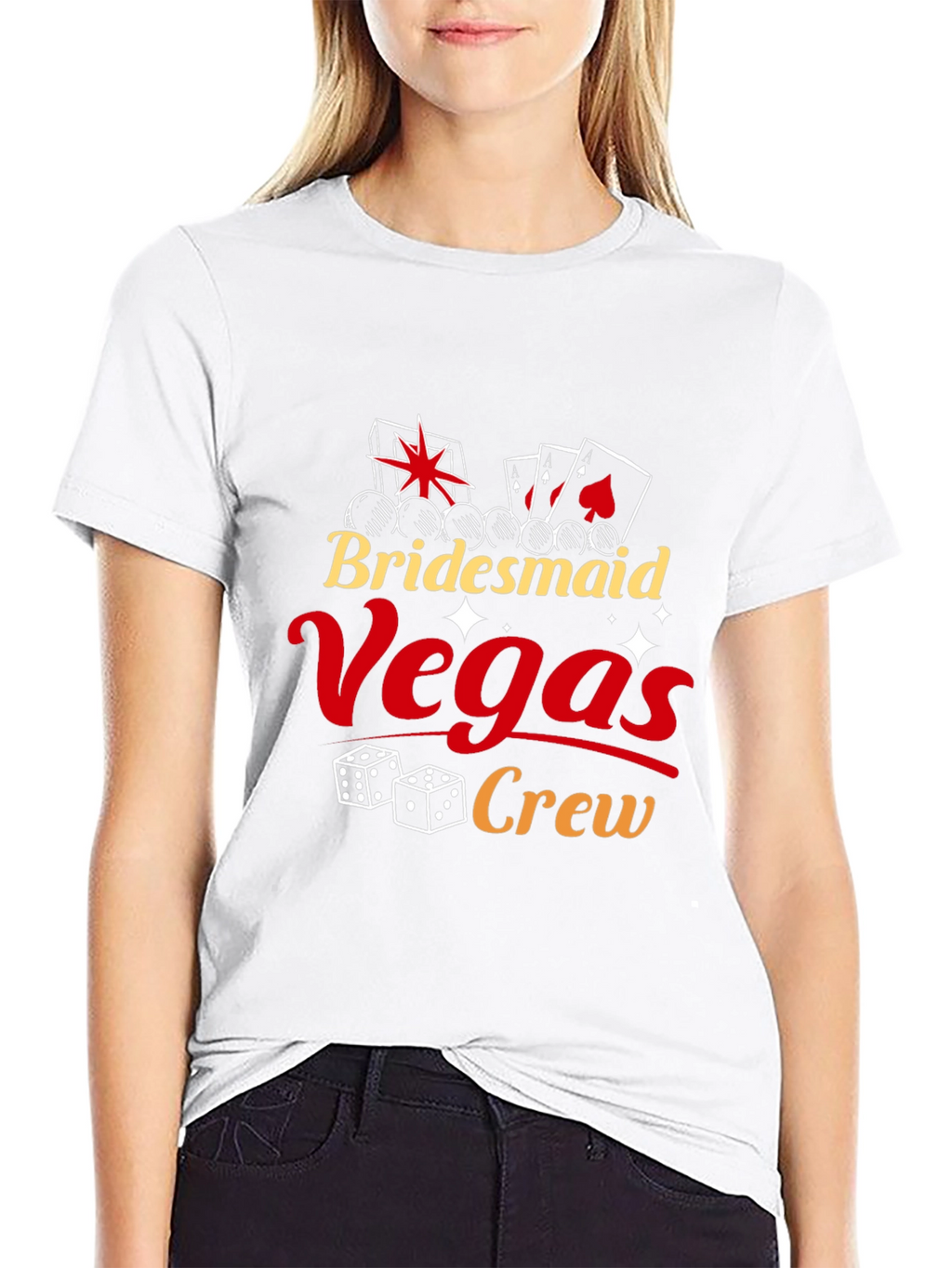 Camiseta Bridesmaid Vegas Crew Negra
