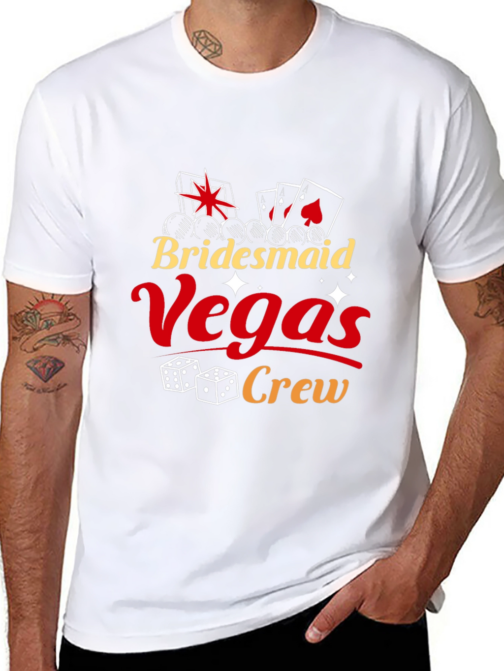 Camiseta Bridesmaid Vegas Crew Negra