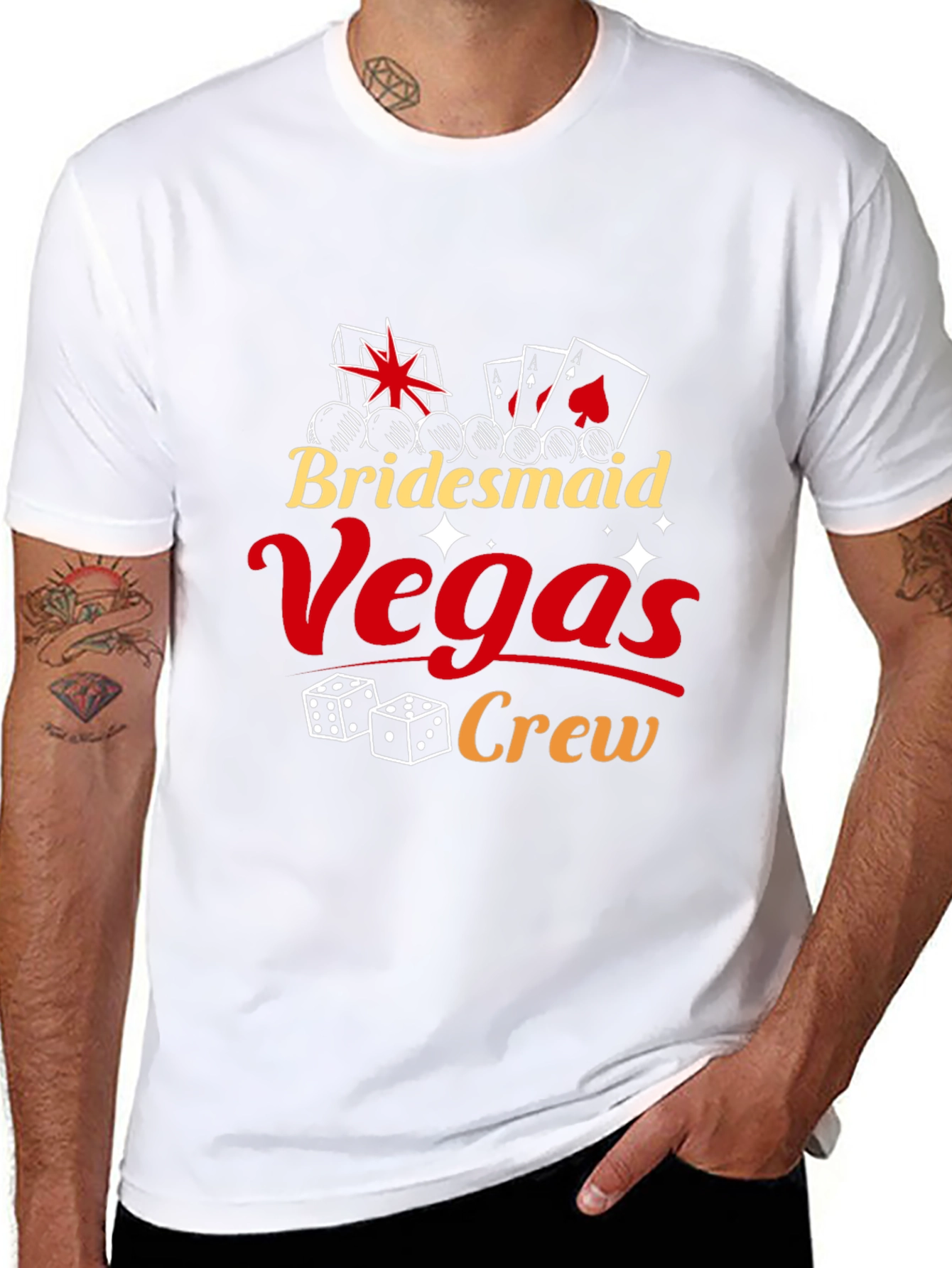 Camiseta Bridesmaid Vegas Crew Negra
