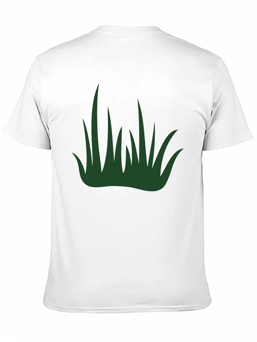 Camiseta Negra con Diseño de Hierba