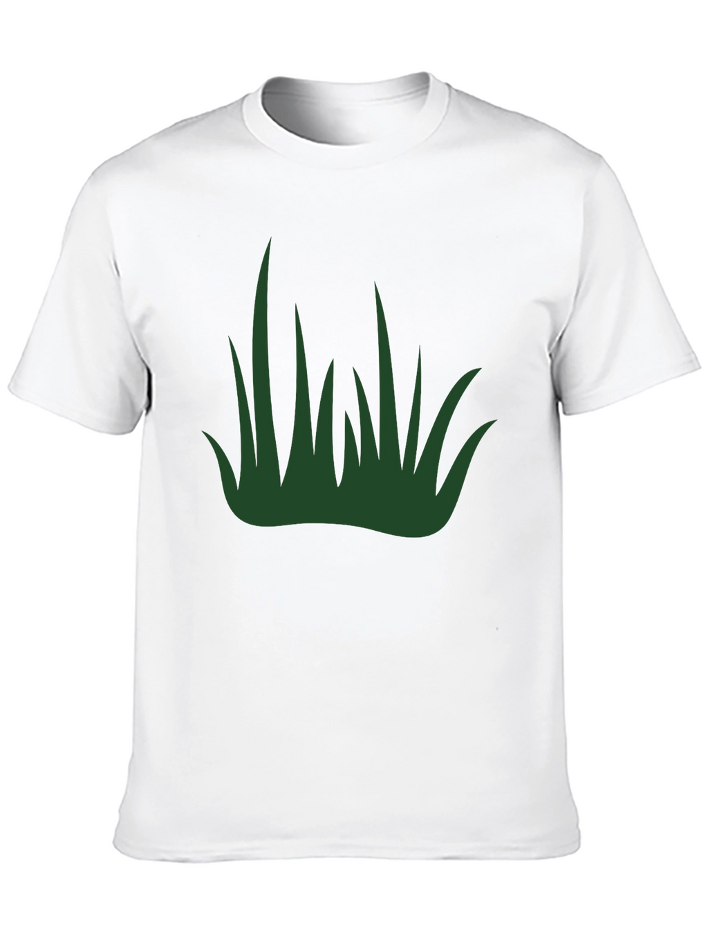 Camiseta Negra con Diseño de Hierba