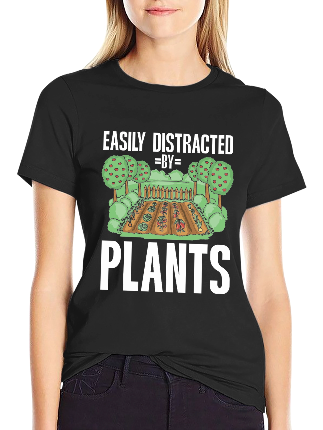Camiseta de Jardinero: Distraído por las Plantas