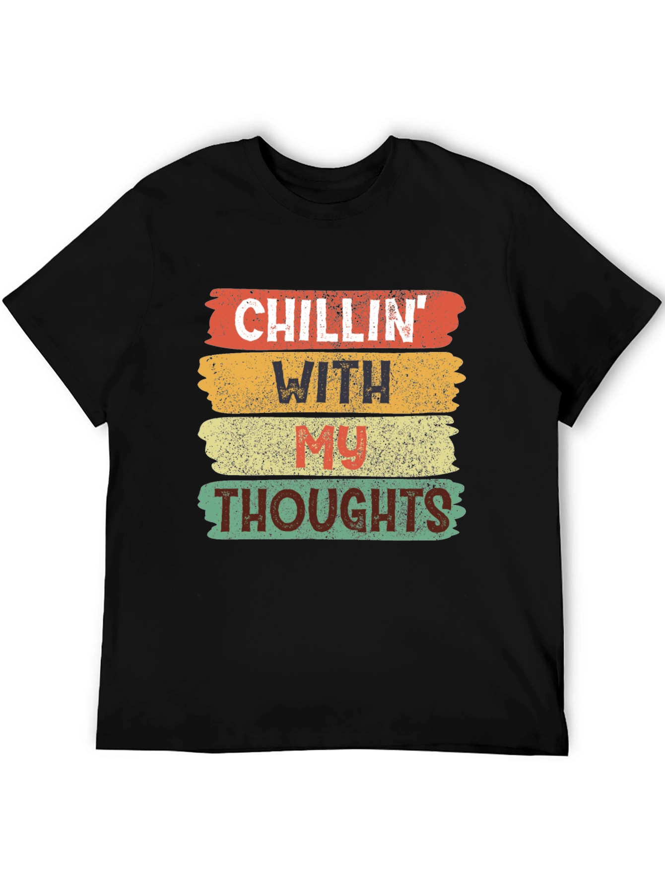 Camiseta Negra Chillin With My Thoughts