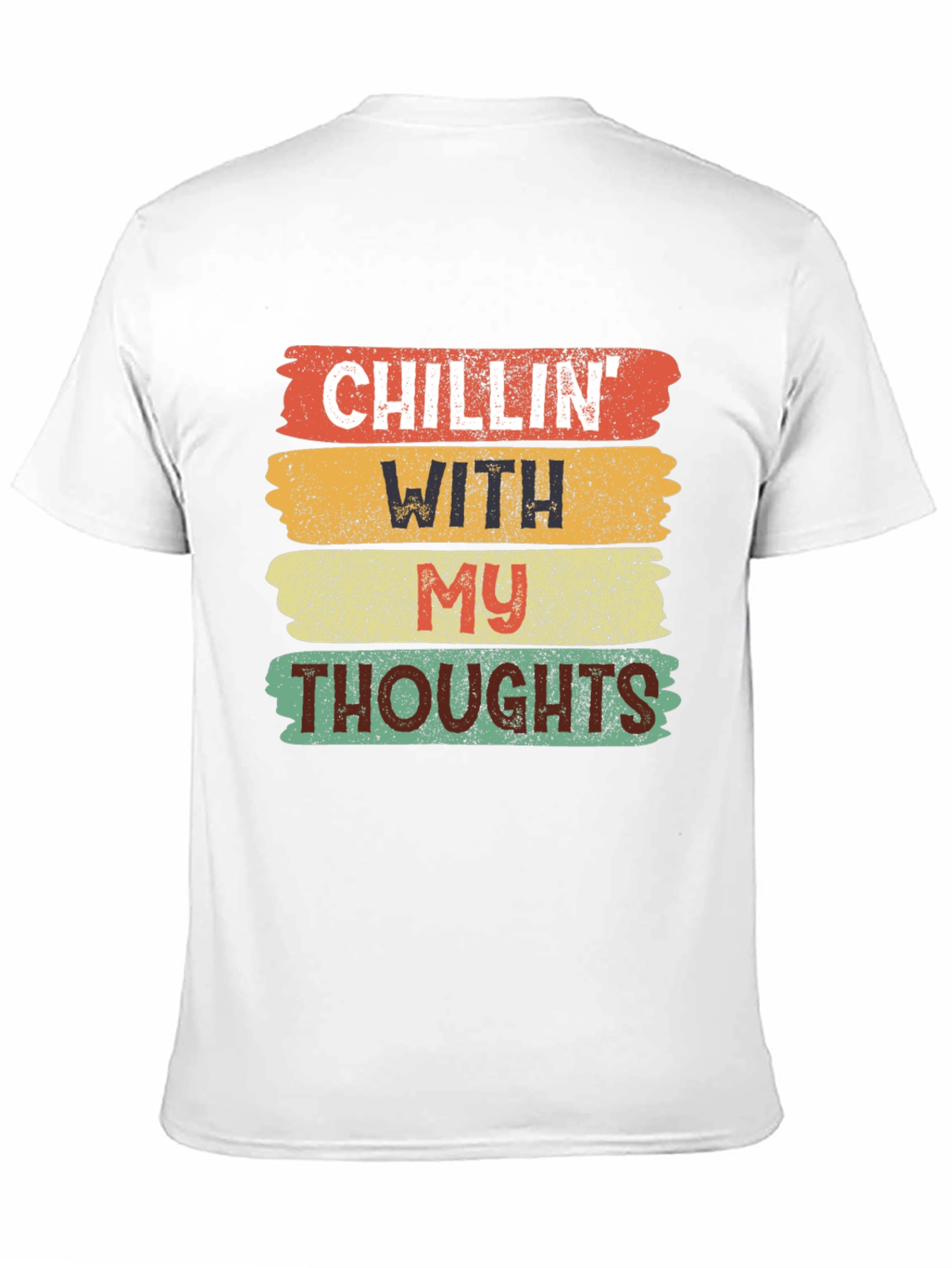 Camiseta Negra Chillin With My Thoughts
