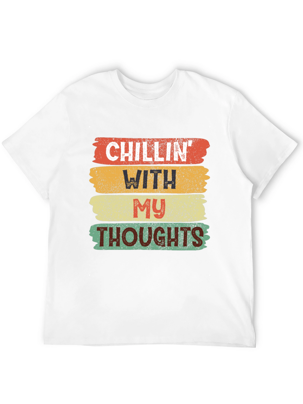Camiseta Negra Chillin With My Thoughts