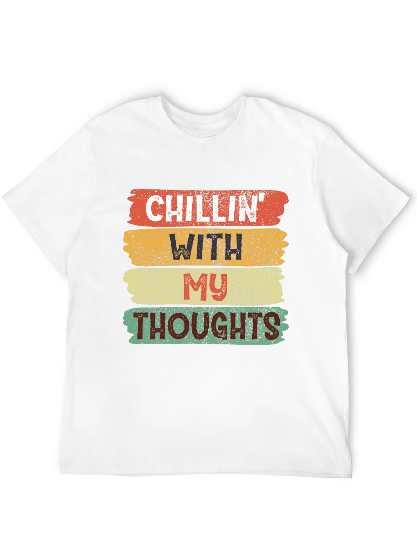 Camiseta Negra Chillin With My Thoughts