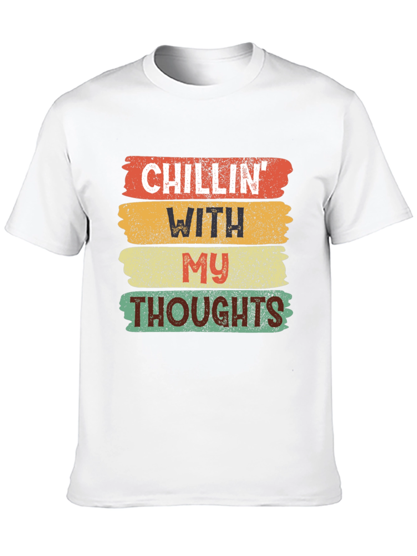 Camiseta Negra Chillin With My Thoughts