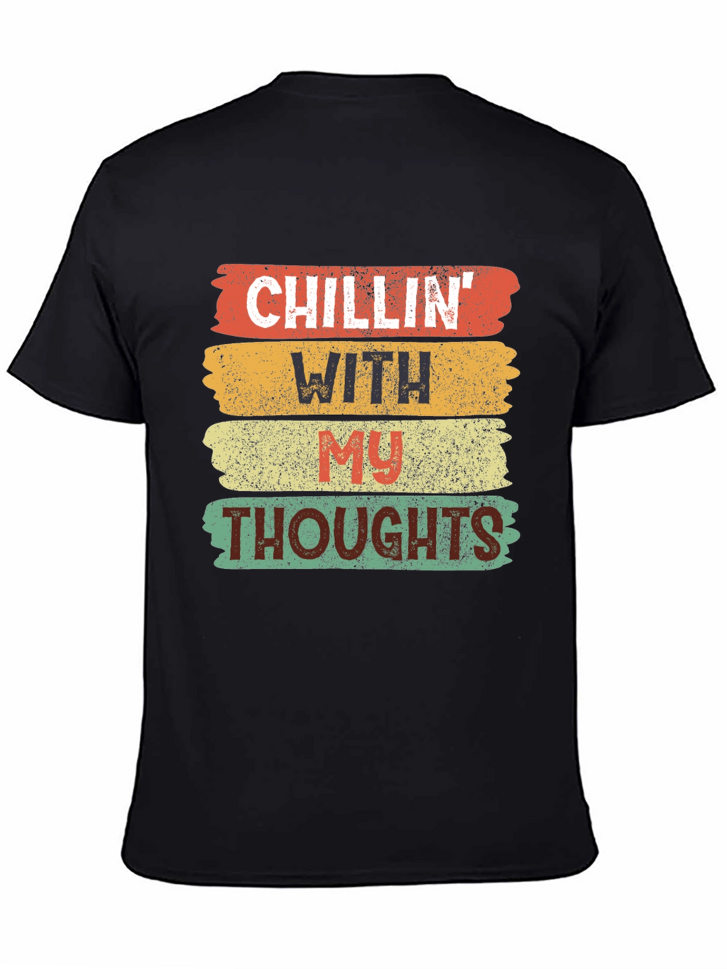 Camiseta Negra Chillin With My Thoughts